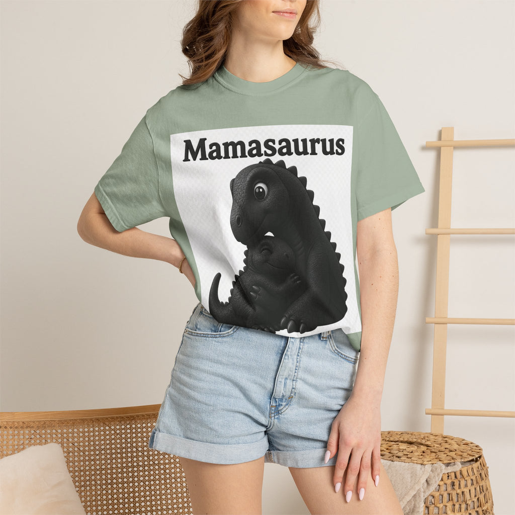Mamasaurus T-Shirt — Cute Mama Dinosaur Graphic Tee for Mother's Day