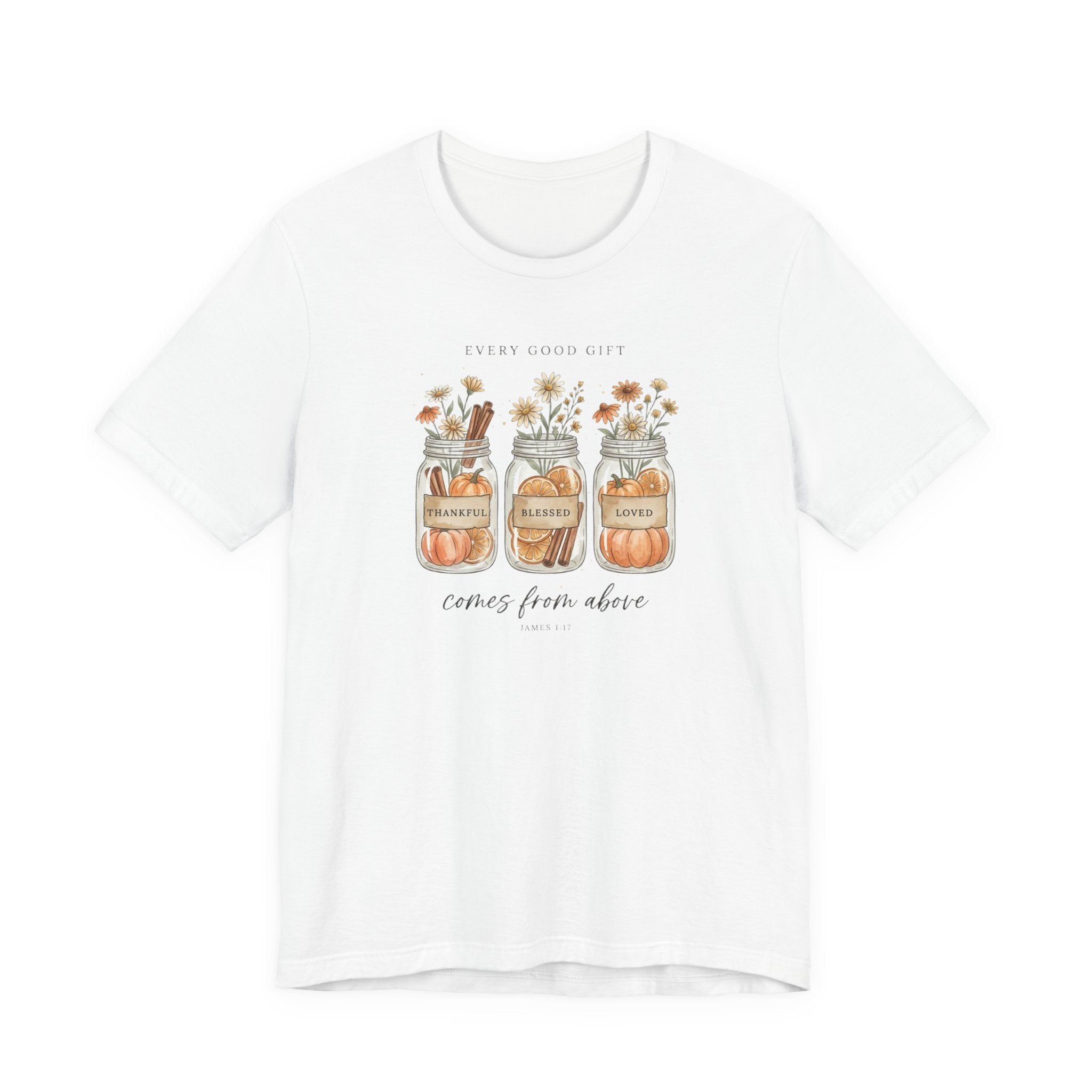 Harvest Blessings Tee | Christian Autumn, Scripture Fall Floral Pumpkin