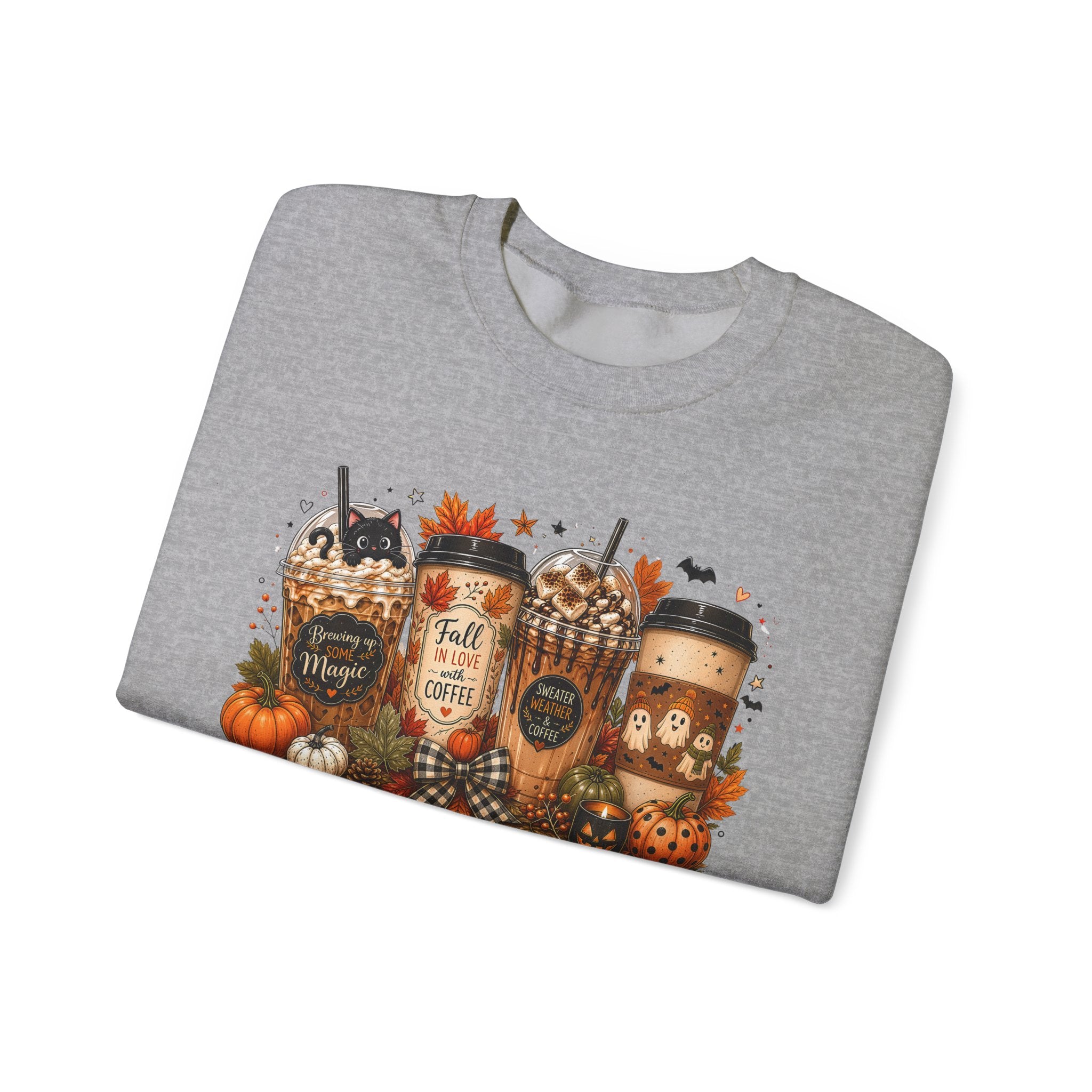 Autumn Leaves & Coffee Please Sweatshirt