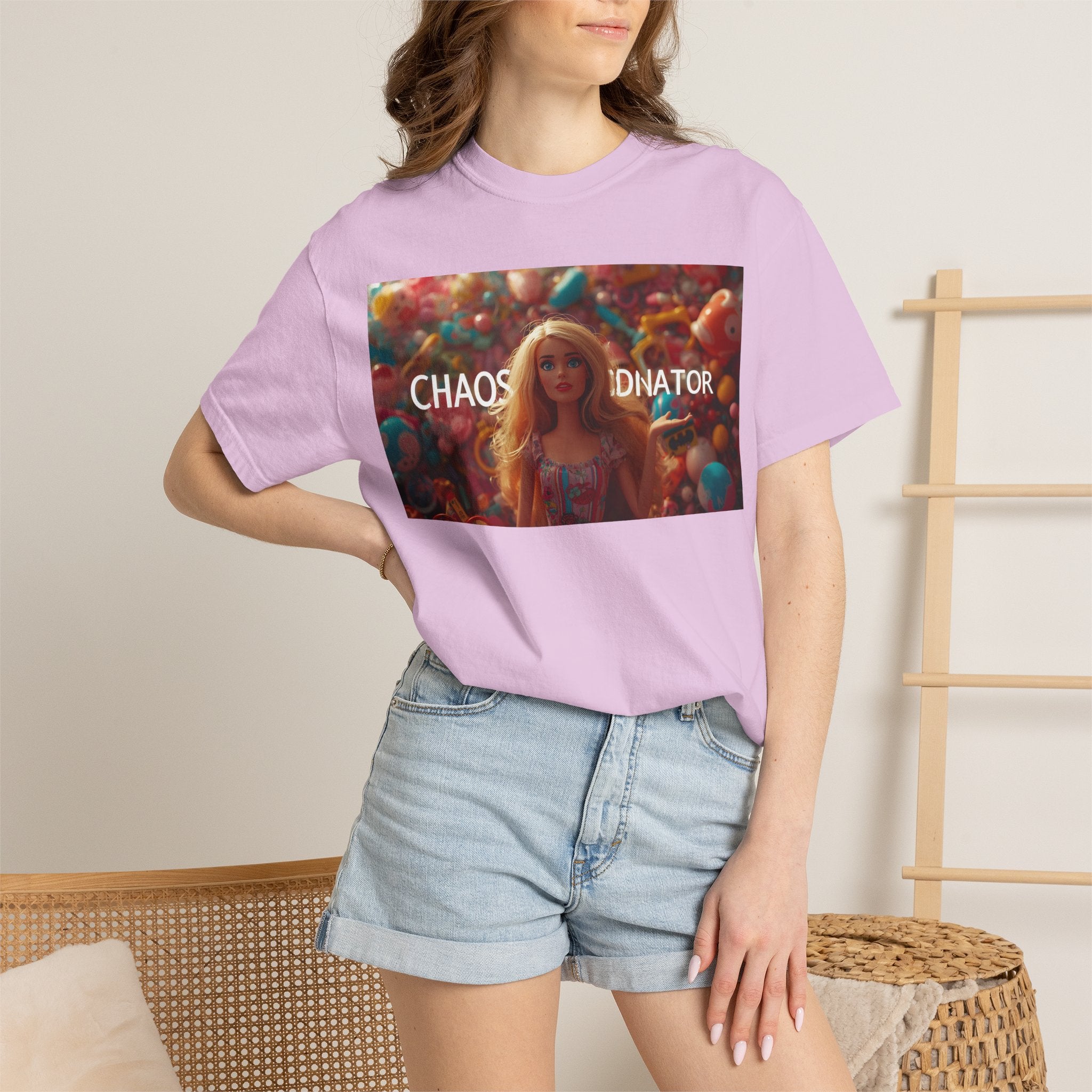 Chaos Coordinator Graphic T-Shirt — Barbie-Inspired Pop Art Tee