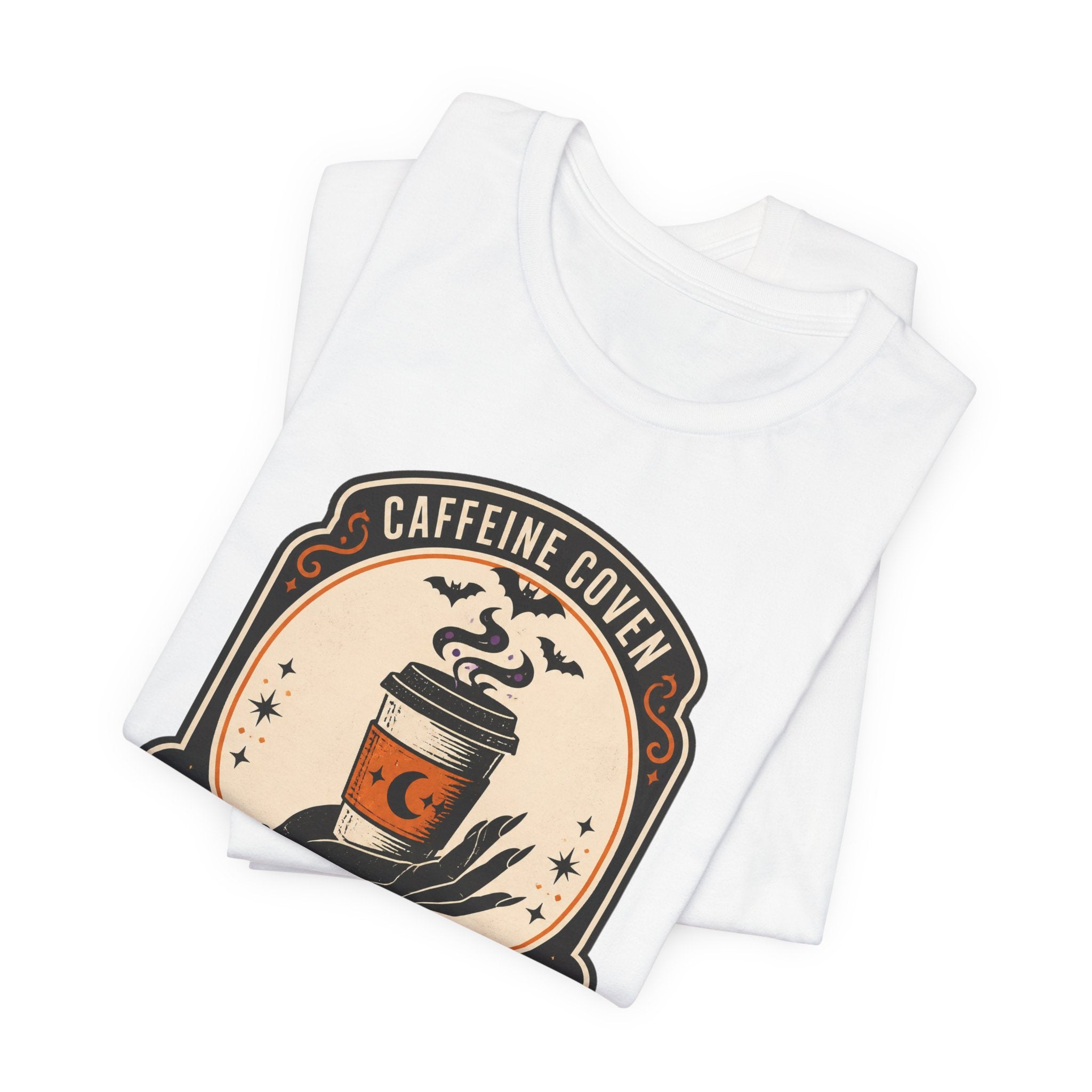 Momster Caffeine Coven Tee | Halloween Mom shirt, spooky coffee graphic