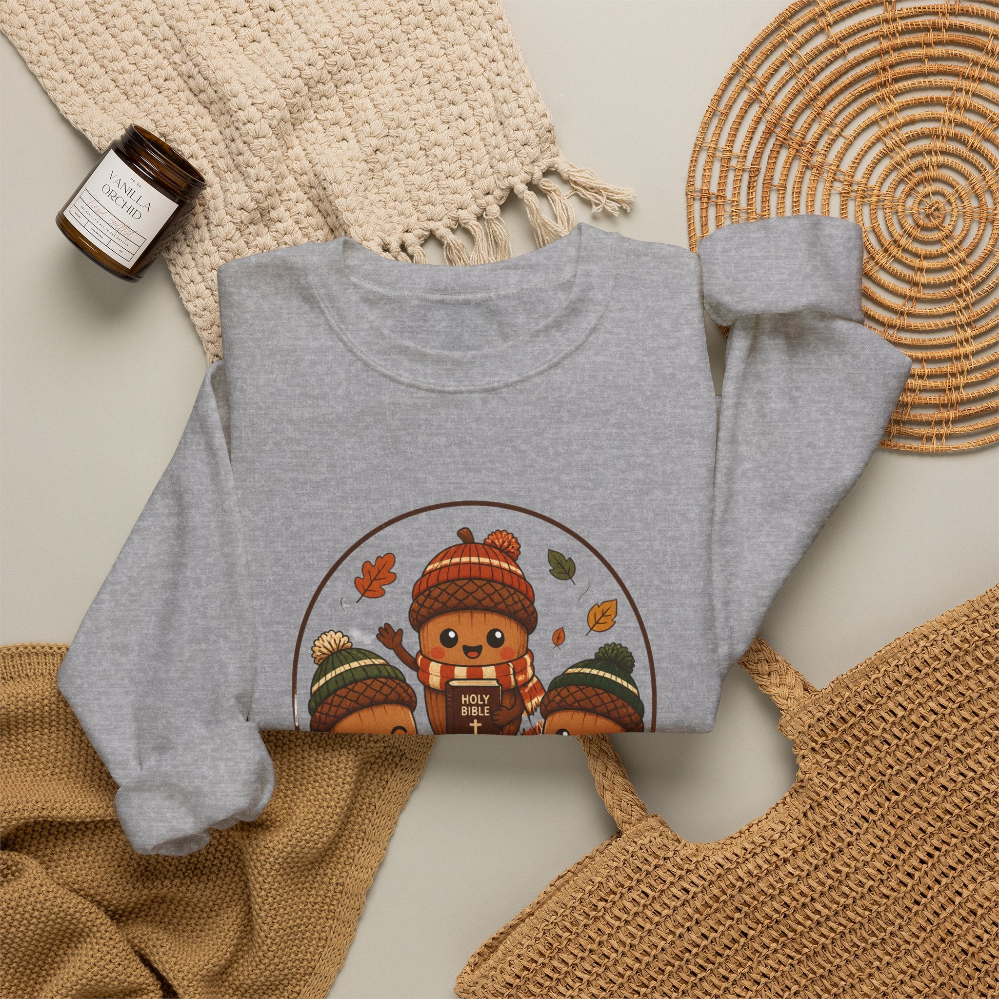 Grow in Him Sweatshirt | Christian Autumn, Fall Leaves Faith Apparel