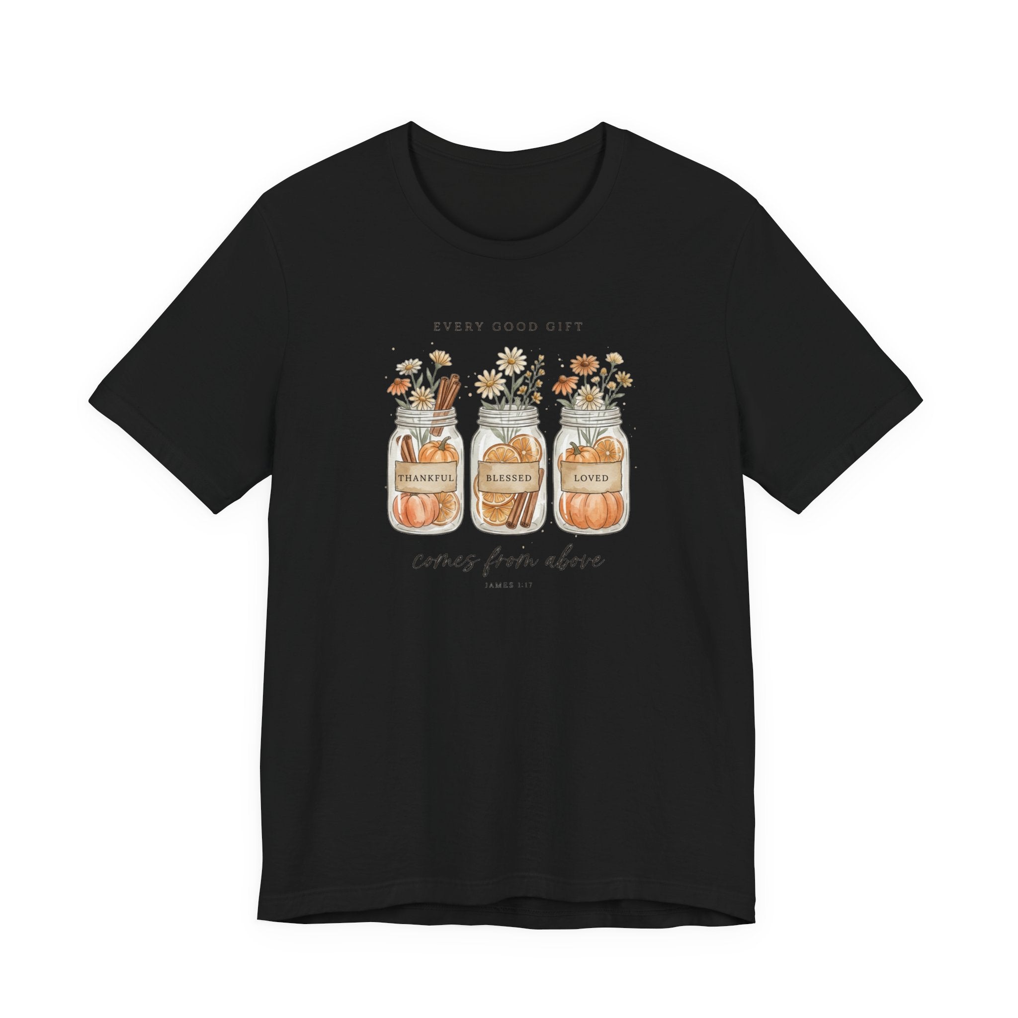 Harvest Blessings Tee | Christian Autumn, Scripture Fall Floral Pumpkin