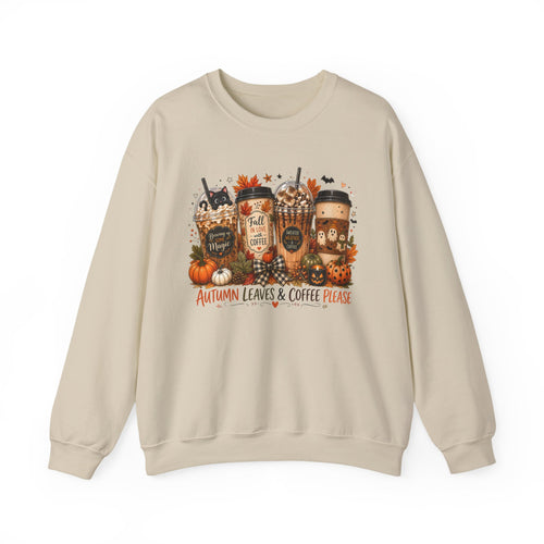 Autumn Leaves & Coffee Please Sweatshirt