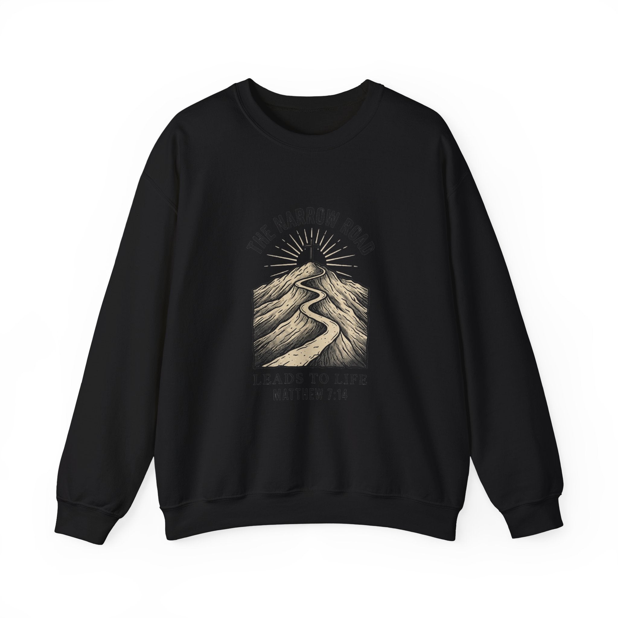 The Narrow Road Sweatshirt | Christian Streetwear, Matthew 7:14