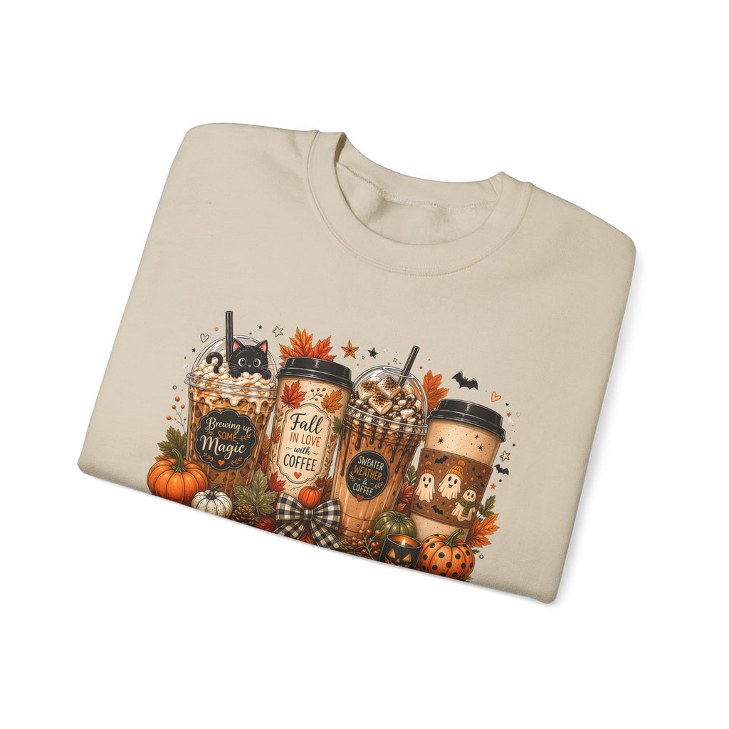 Autumn Leaves & Coffee Please Sweatshirt
