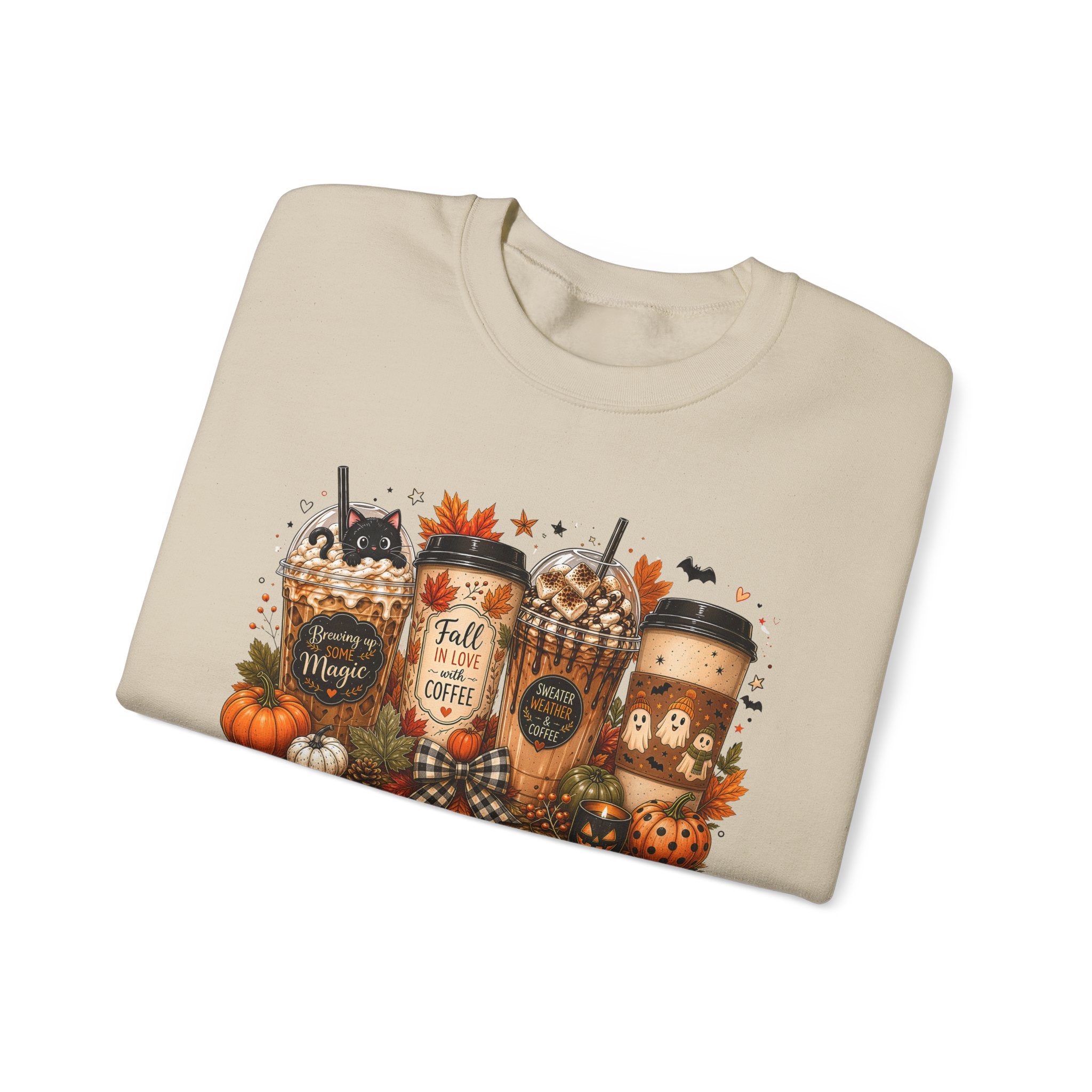 Autumn Leaves & Coffee Please Sweatshirt