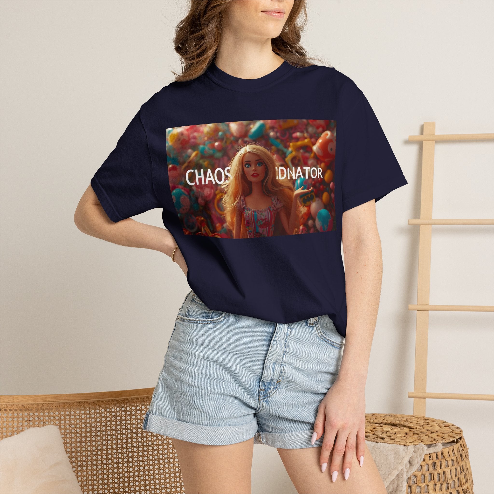 Chaos Coordinator Graphic T-Shirt — Barbie-Inspired Pop Art Tee