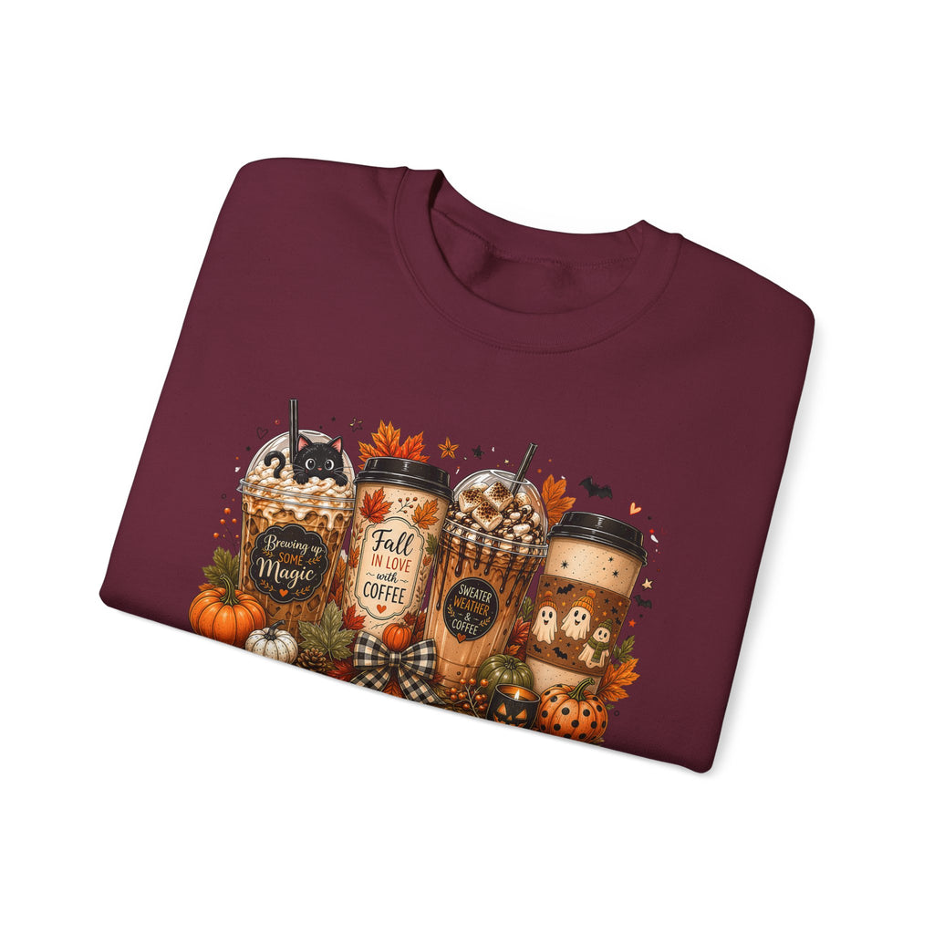 Autumn Leaves & Coffee Please Sweatshirt