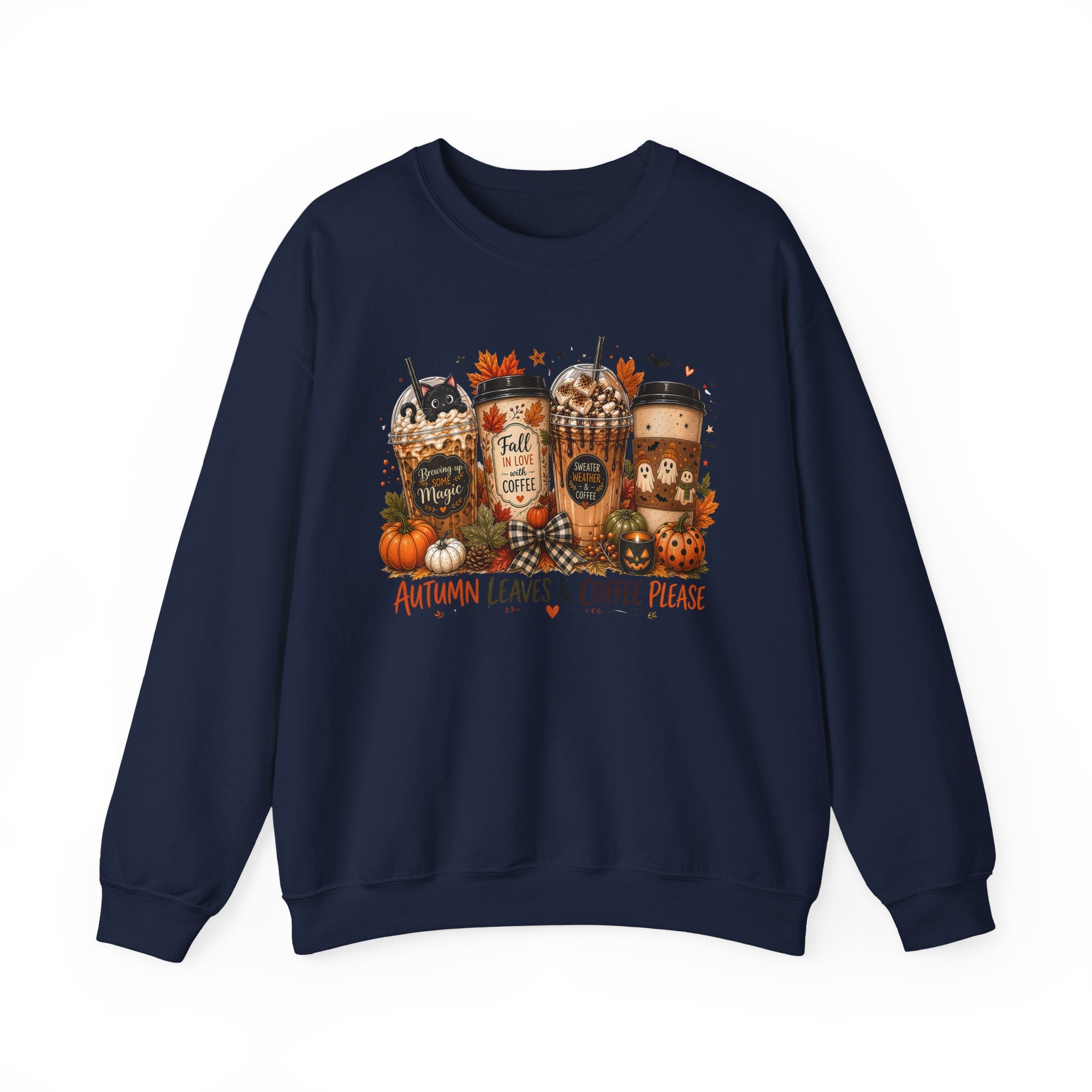 Autumn Leaves & Coffee Please Sweatshirt