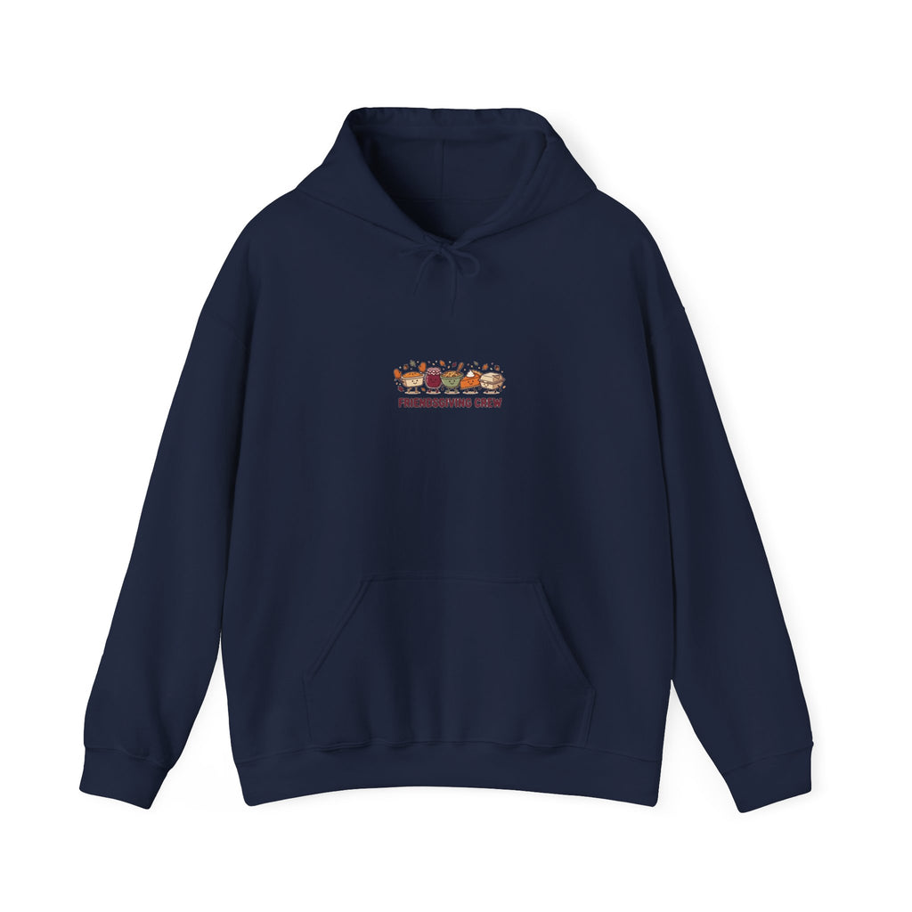 Friendsgiving Crew Hoodie, Thanksgiving turkey, fall foliage, harvest sweatshirt