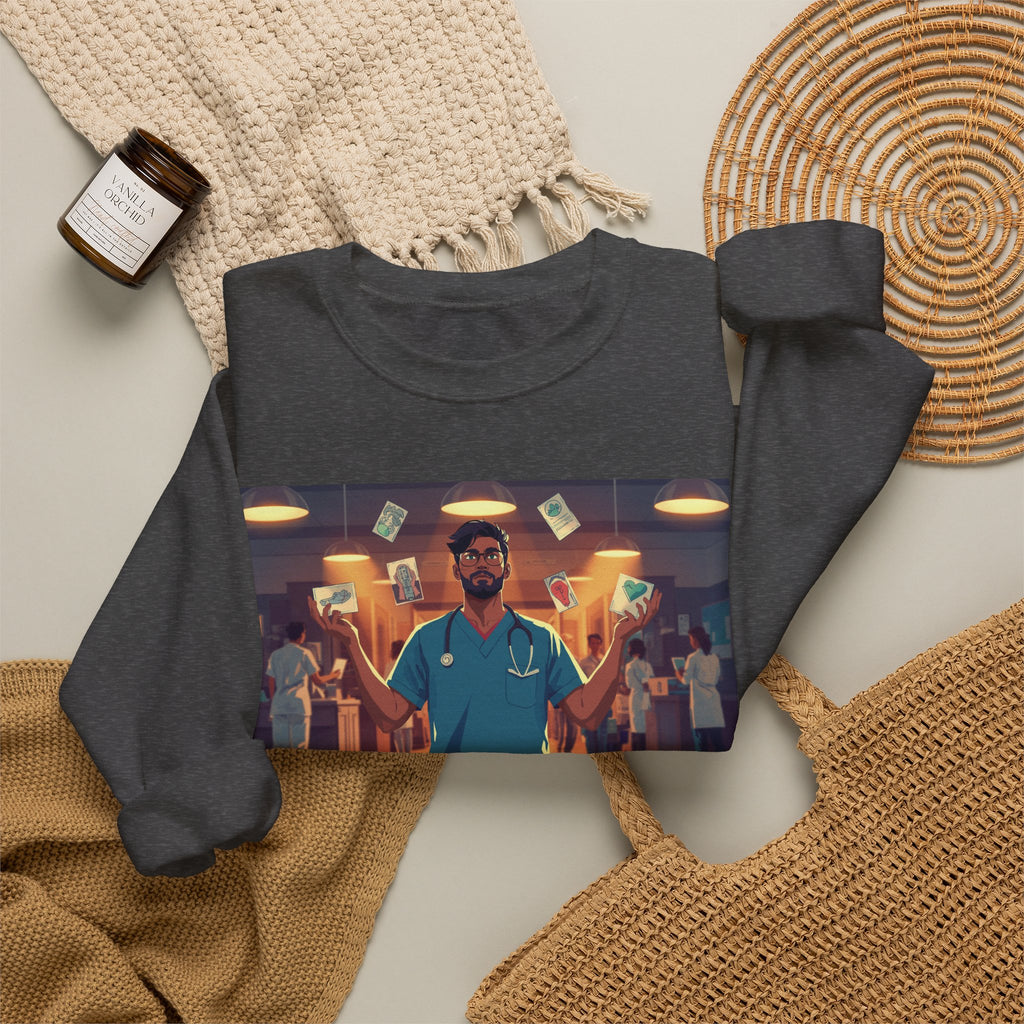 ER Doctor Crewneck Sweatshirt — Proud Medical Staff Graphic Pullover