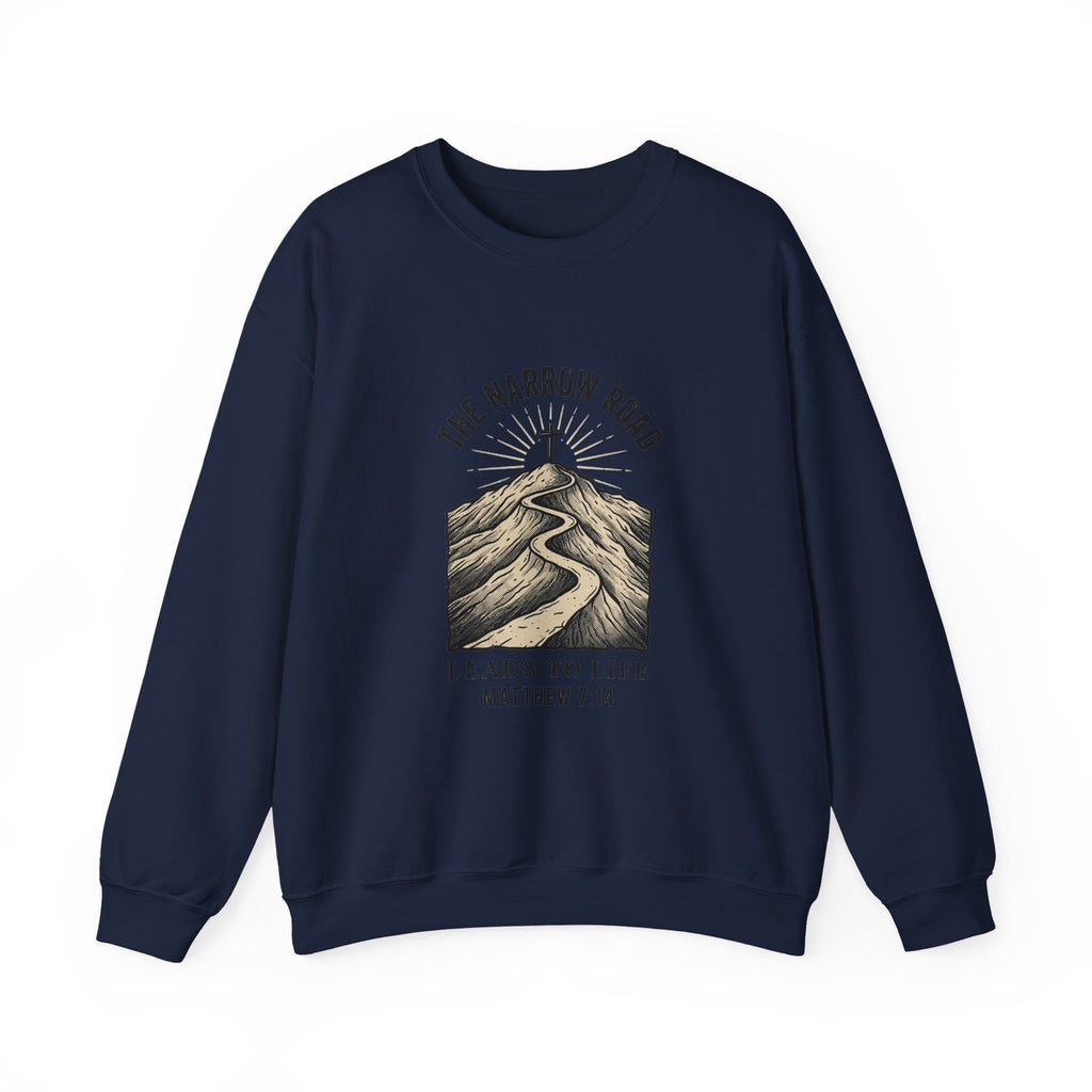 The Narrow Road Sweatshirt | Christian Streetwear, Matthew 7:14