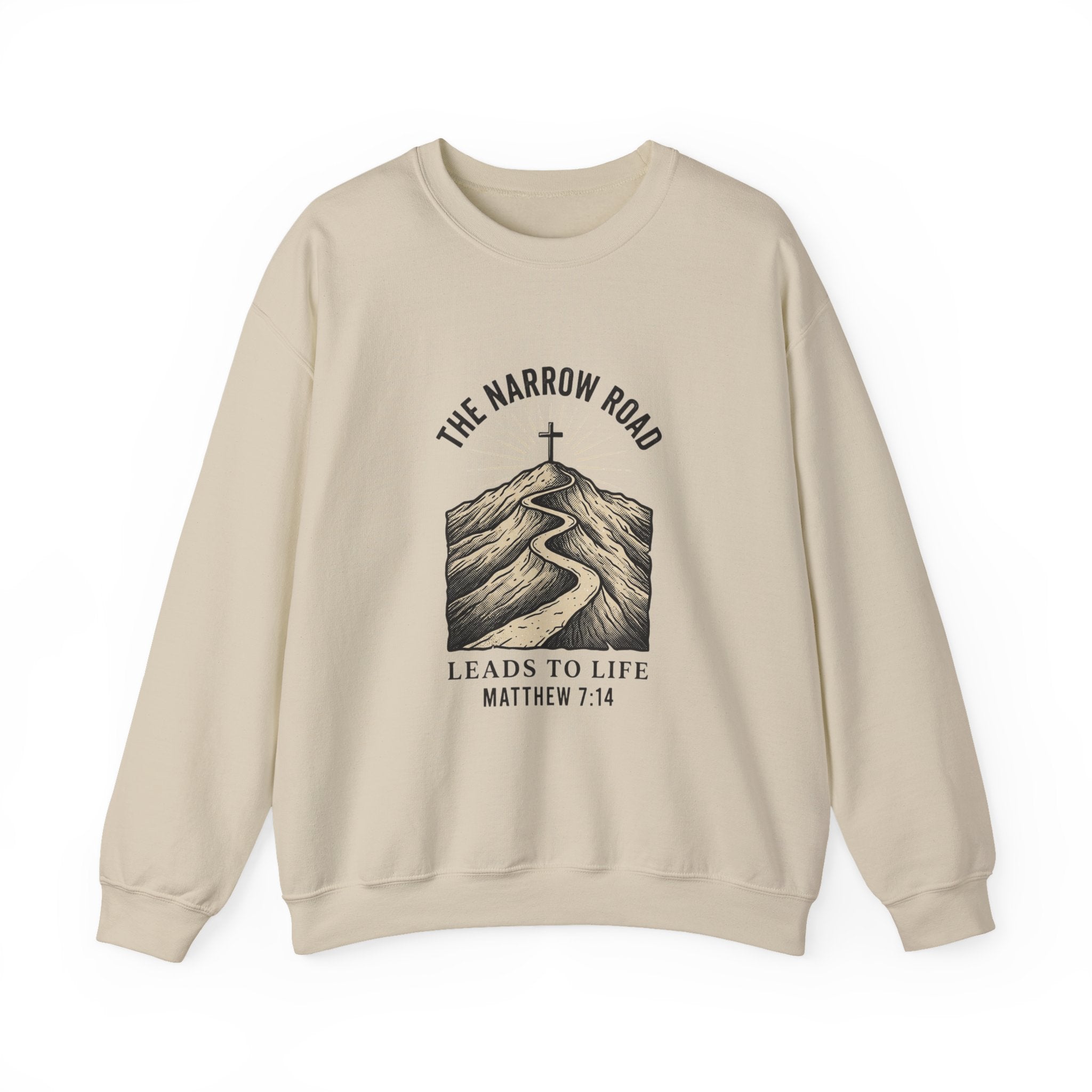 The Narrow Road Sweatshirt | Christian Streetwear, Matthew 7:14