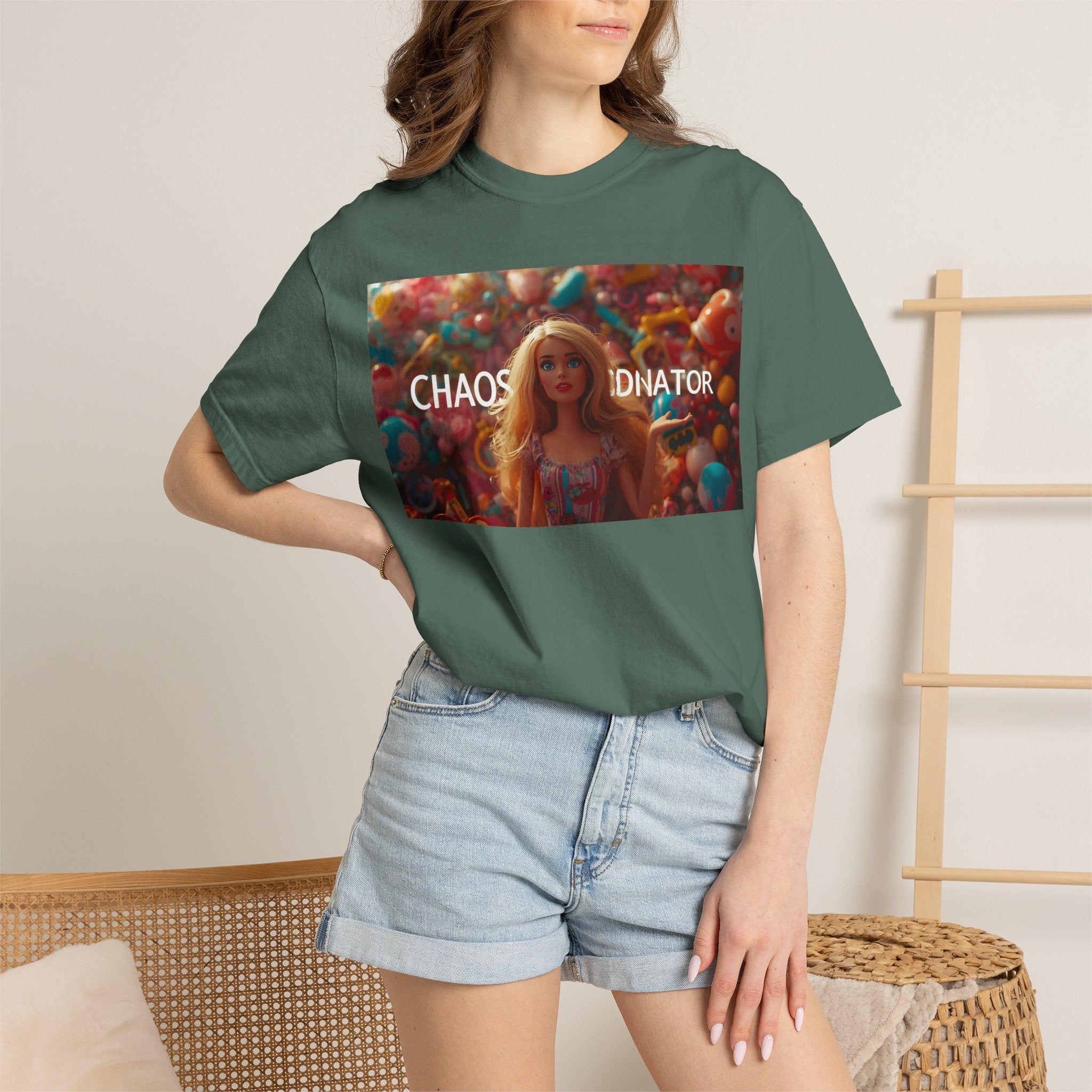 Chaos Coordinator Graphic T-Shirt — Barbie-Inspired Pop Art Tee