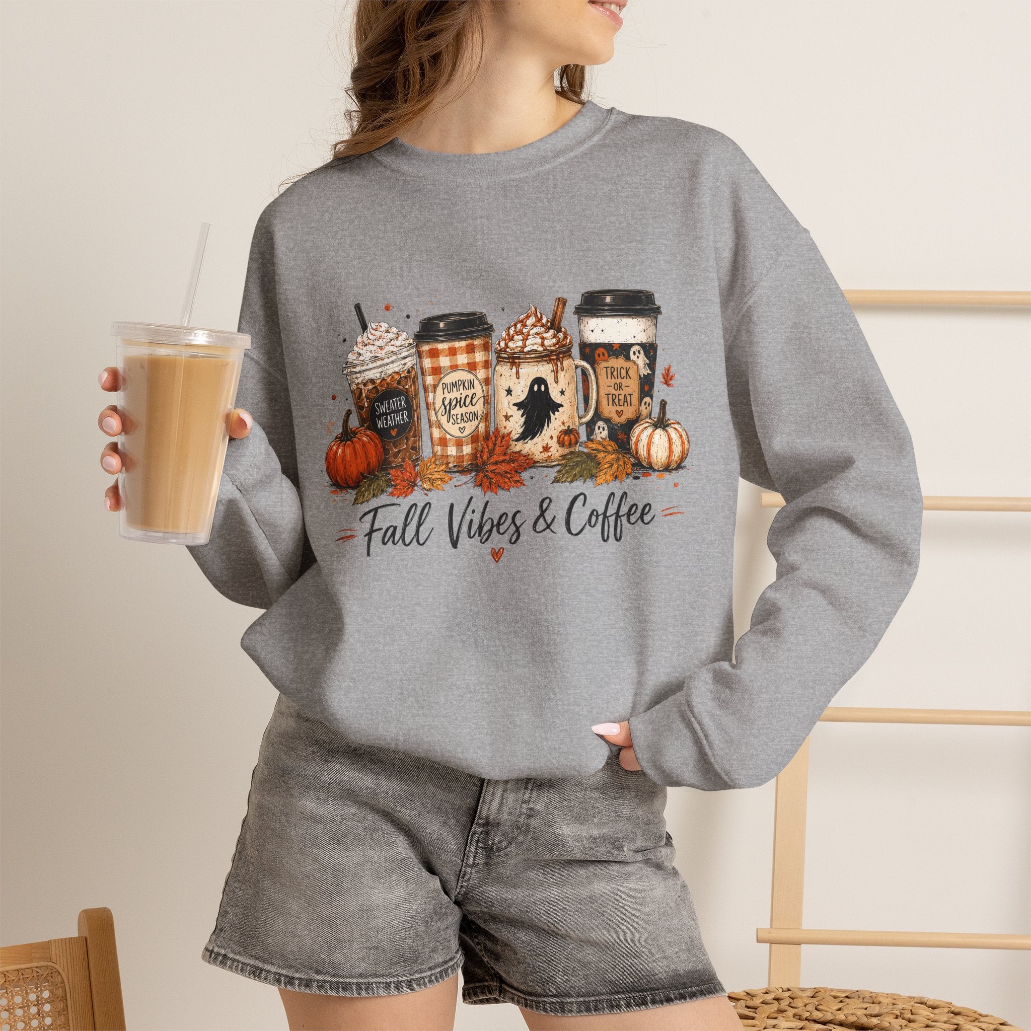 Fall Vibes & Coffee Sweatshirt