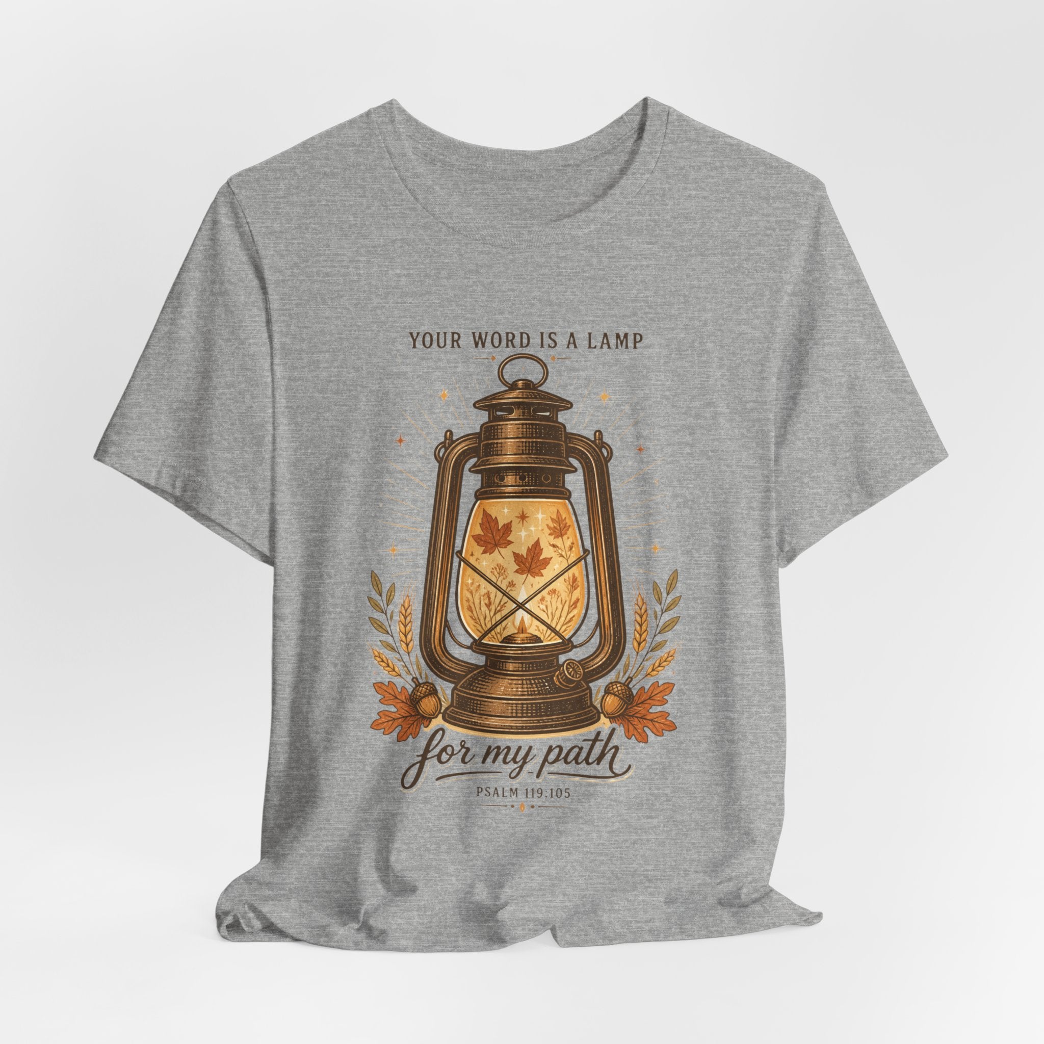 Your Word Is a Lamp Tee | Christian Autumn, Fall Scripture Lantern Design