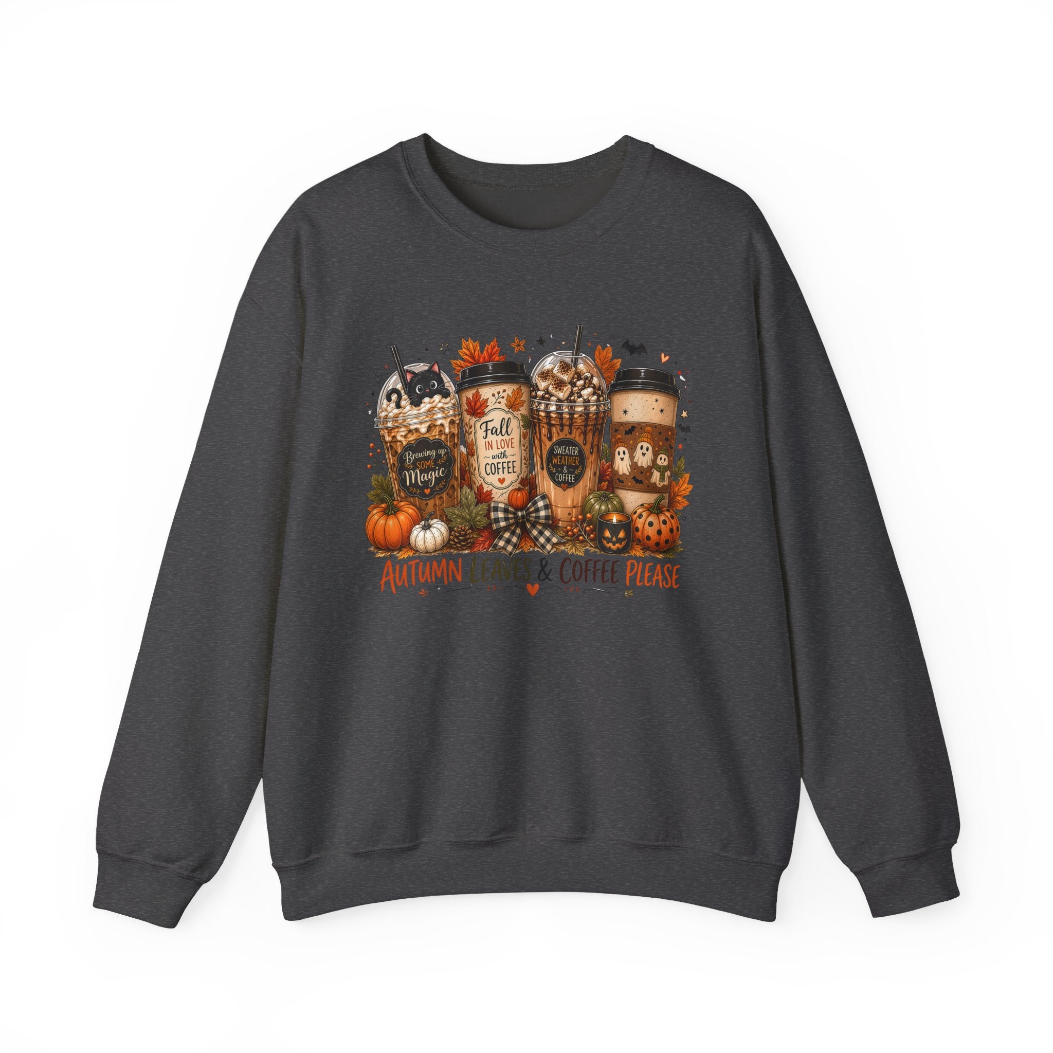 Autumn Leaves & Coffee Please Sweatshirt