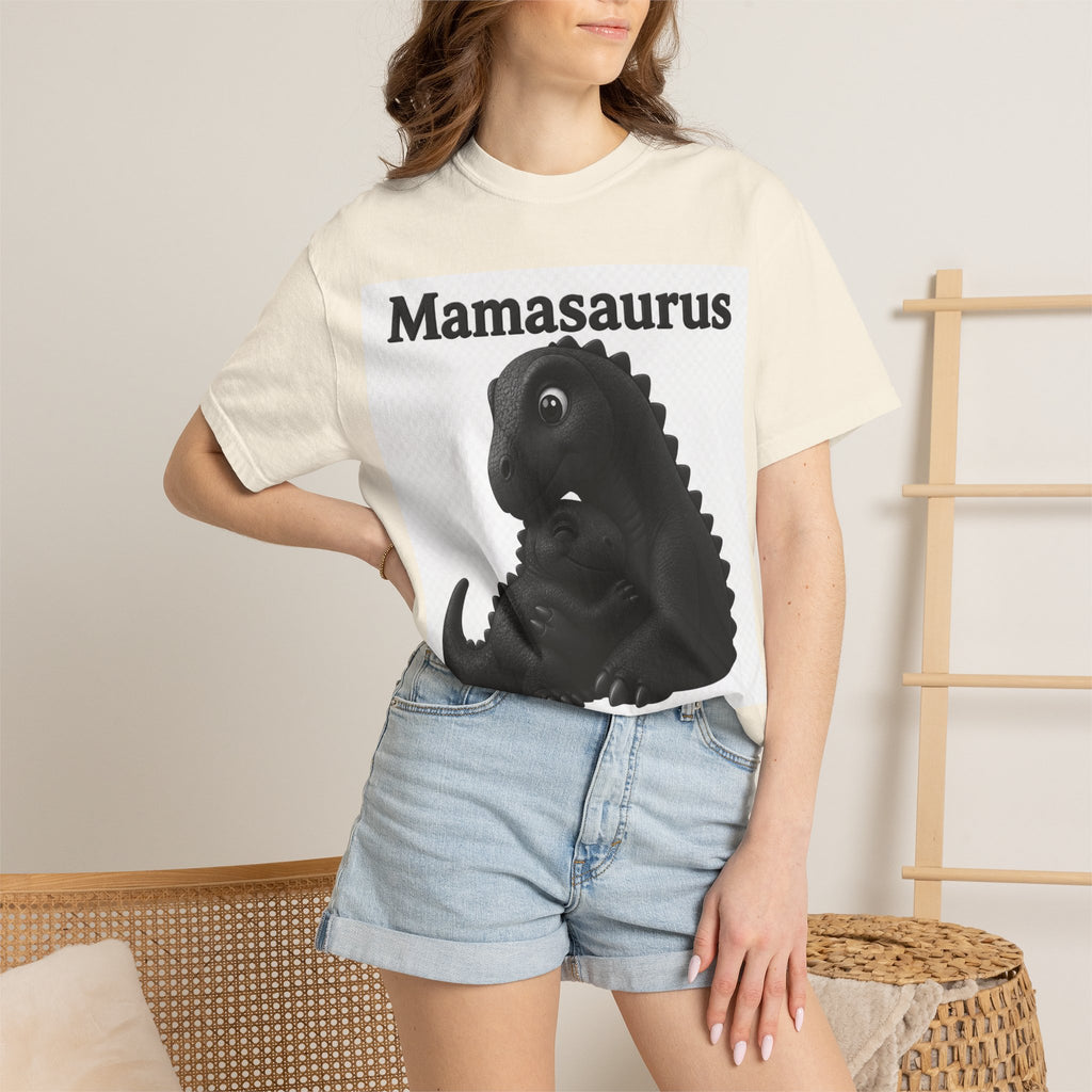 Mamasaurus T-Shirt — Cute Mama Dinosaur Graphic Tee for Mother's Day