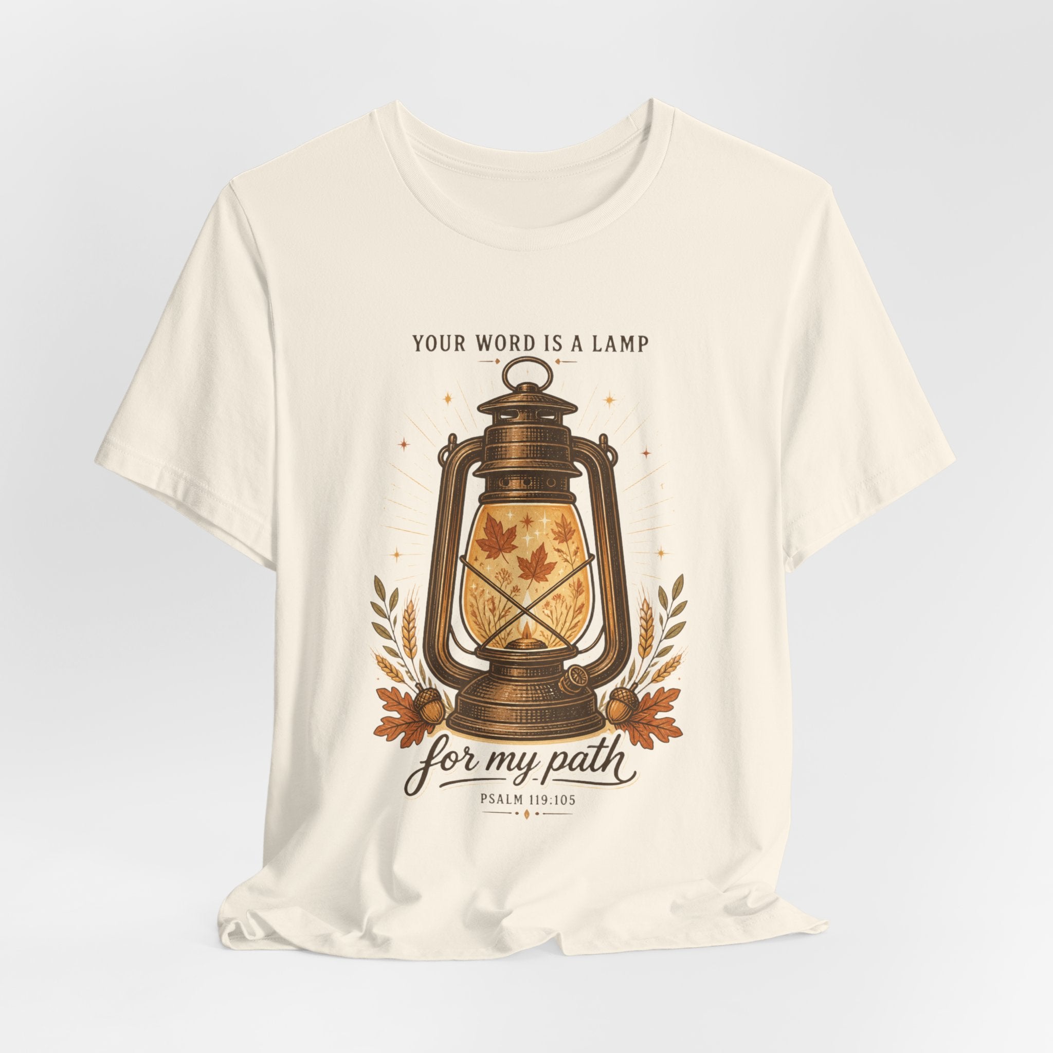 Your Word Is a Lamp Tee | Christian Autumn, Fall Scripture Lantern Design