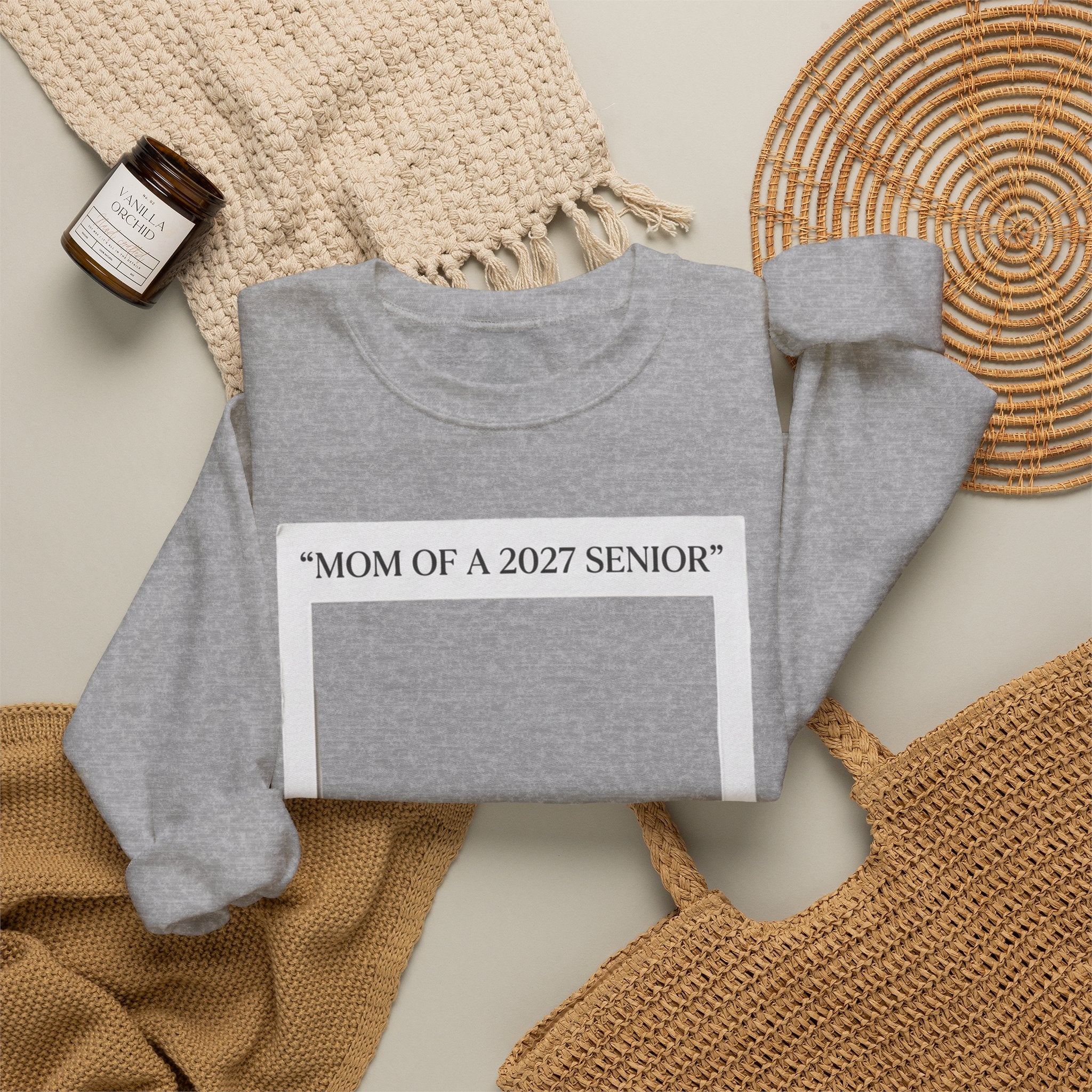 Mom of a 2027 Senior Crewneck Sweatshirt — Proud Senior Mom Gift
