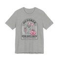 Pink Boo Crew Tee | Breast Cancer Awareness Ribbon, October Halloween Support