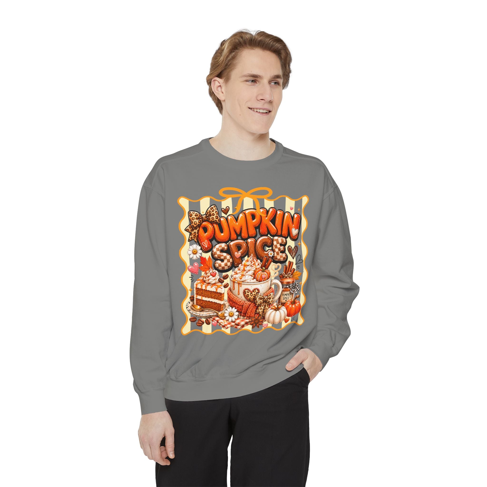 Pumpkin Spice Sweatshirt — Cozy Fall Autumn Graphic Pullover
