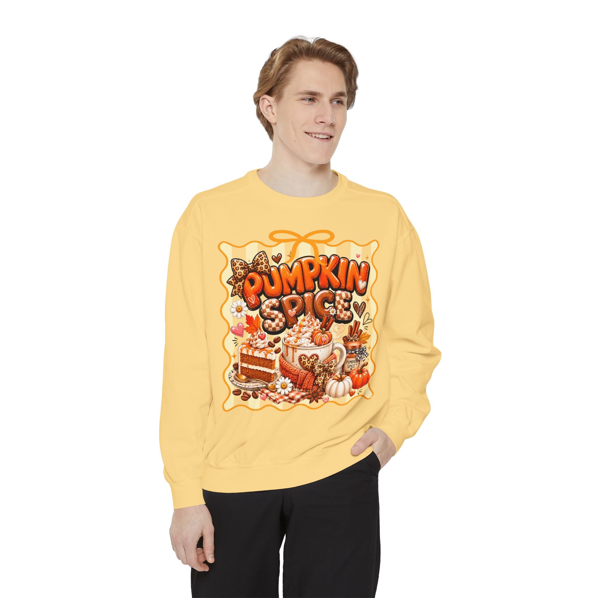Pumpkin Spice Sweatshirt — Cozy Fall Autumn Graphic Pullover