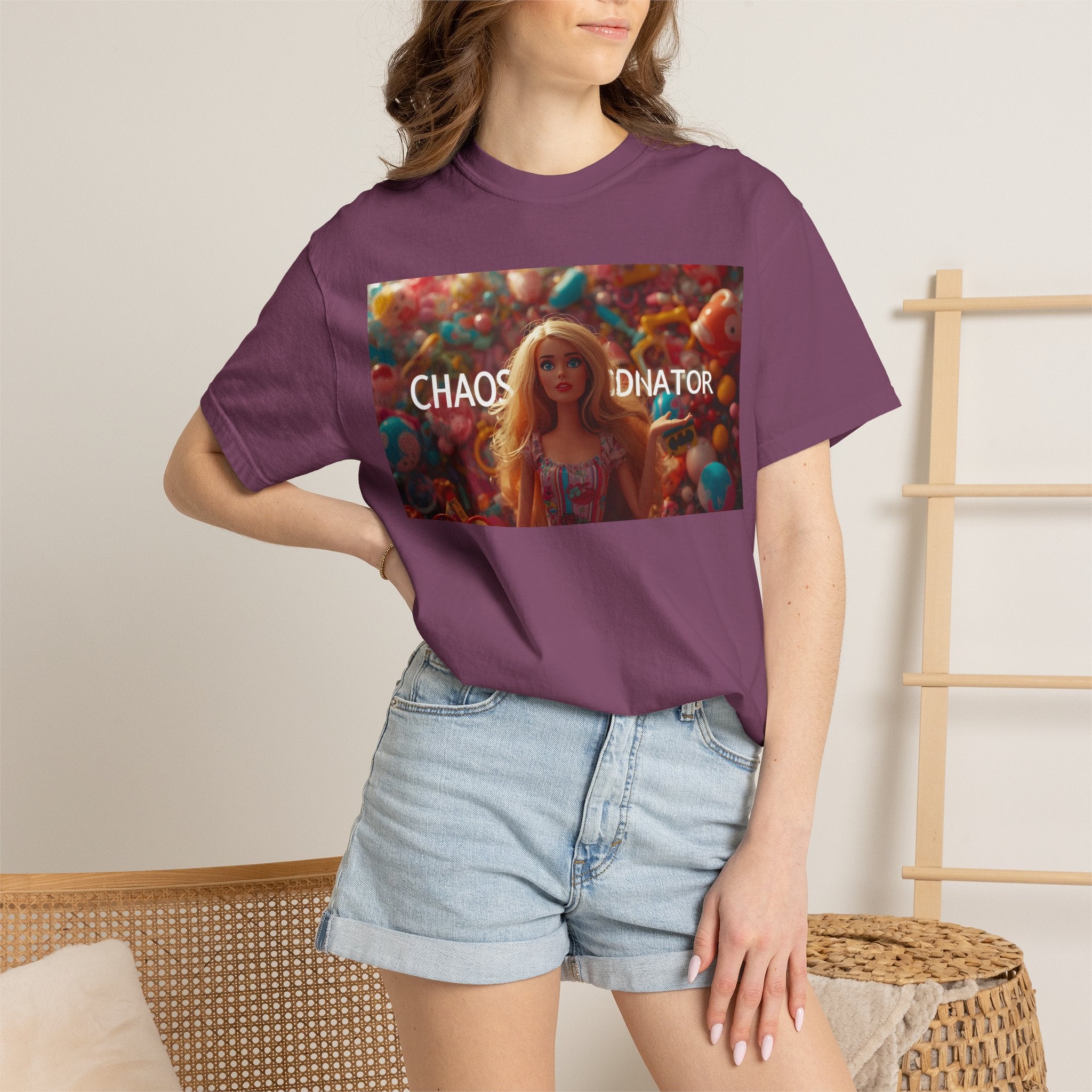 Chaos Coordinator Graphic T-Shirt — Barbie-Inspired Pop Art Tee