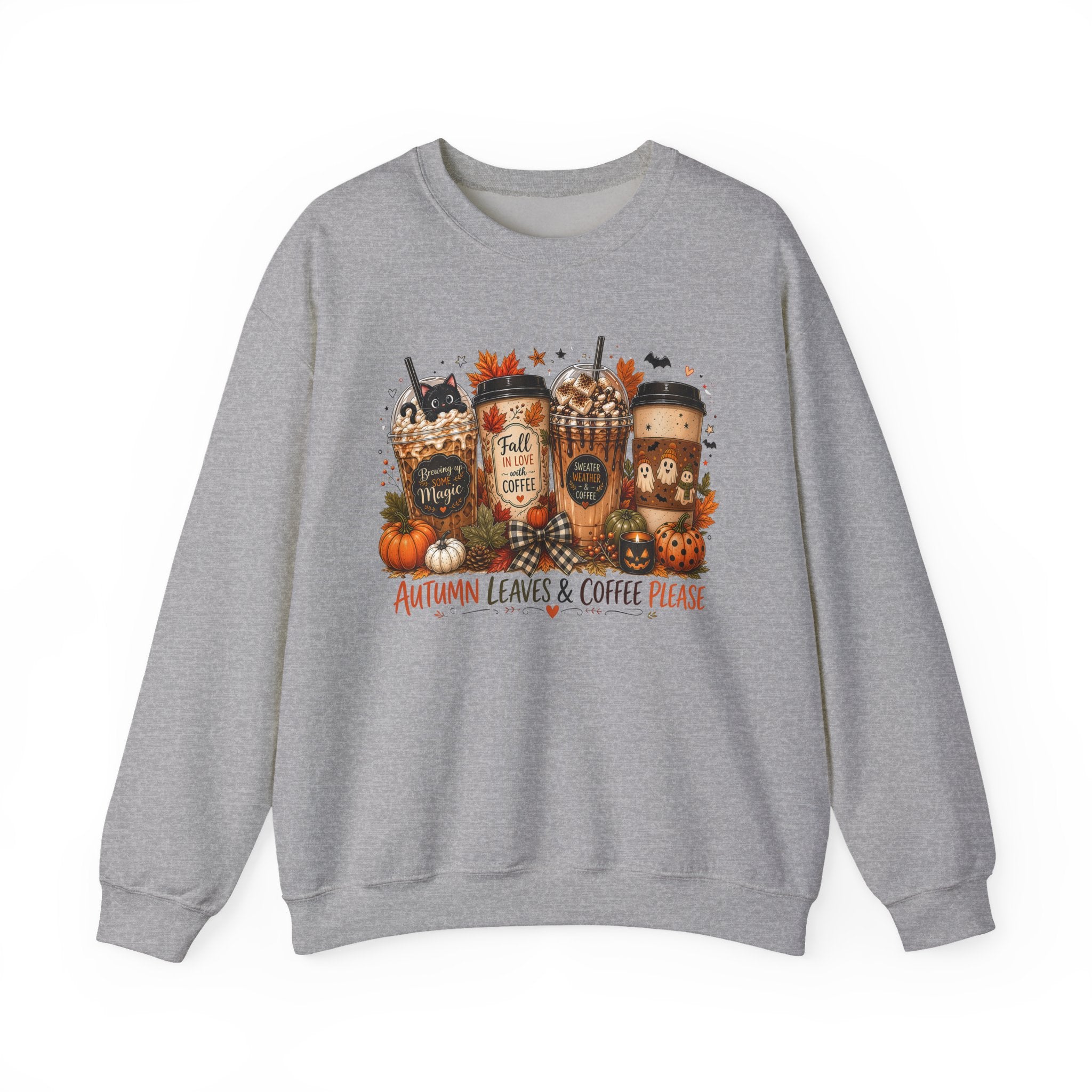 Autumn Leaves & Coffee Please Sweatshirt