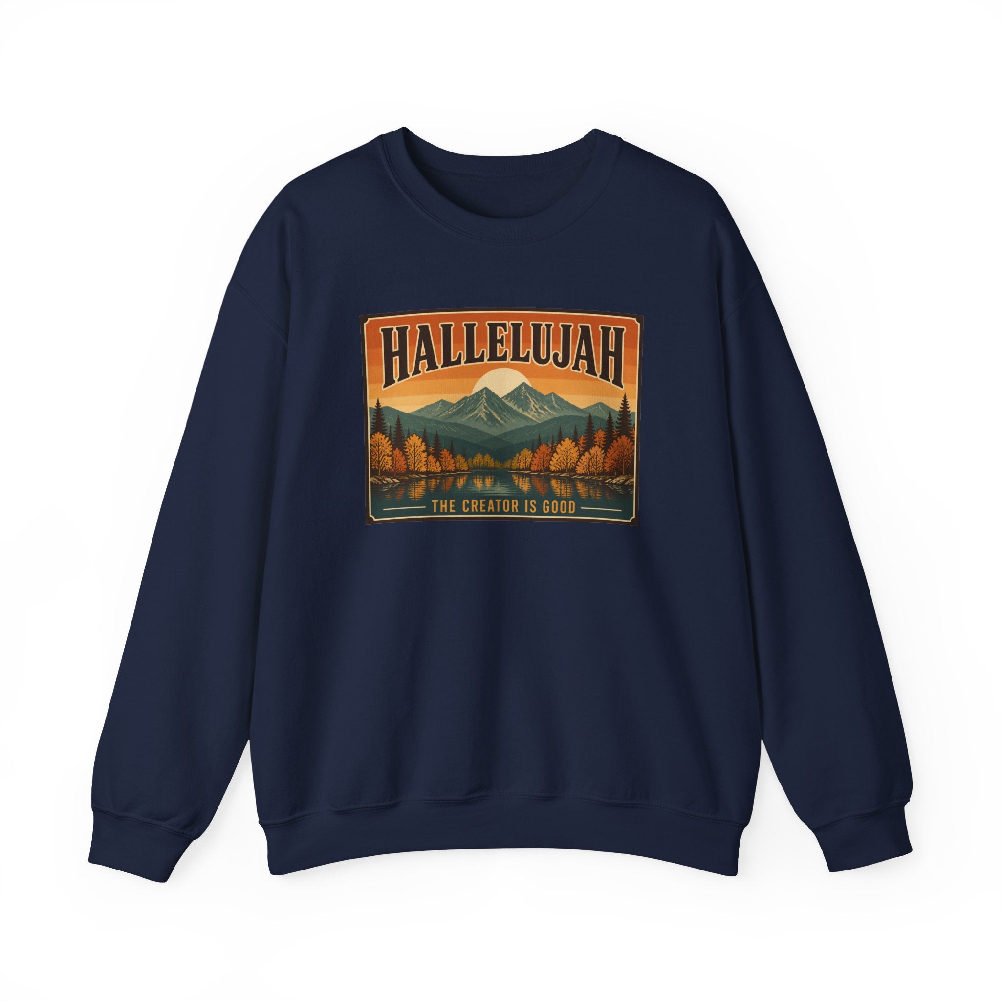 Hallelujah Mountain Harvest Crewneck Sweatshirt | Christian Autumn, Fall Leaves