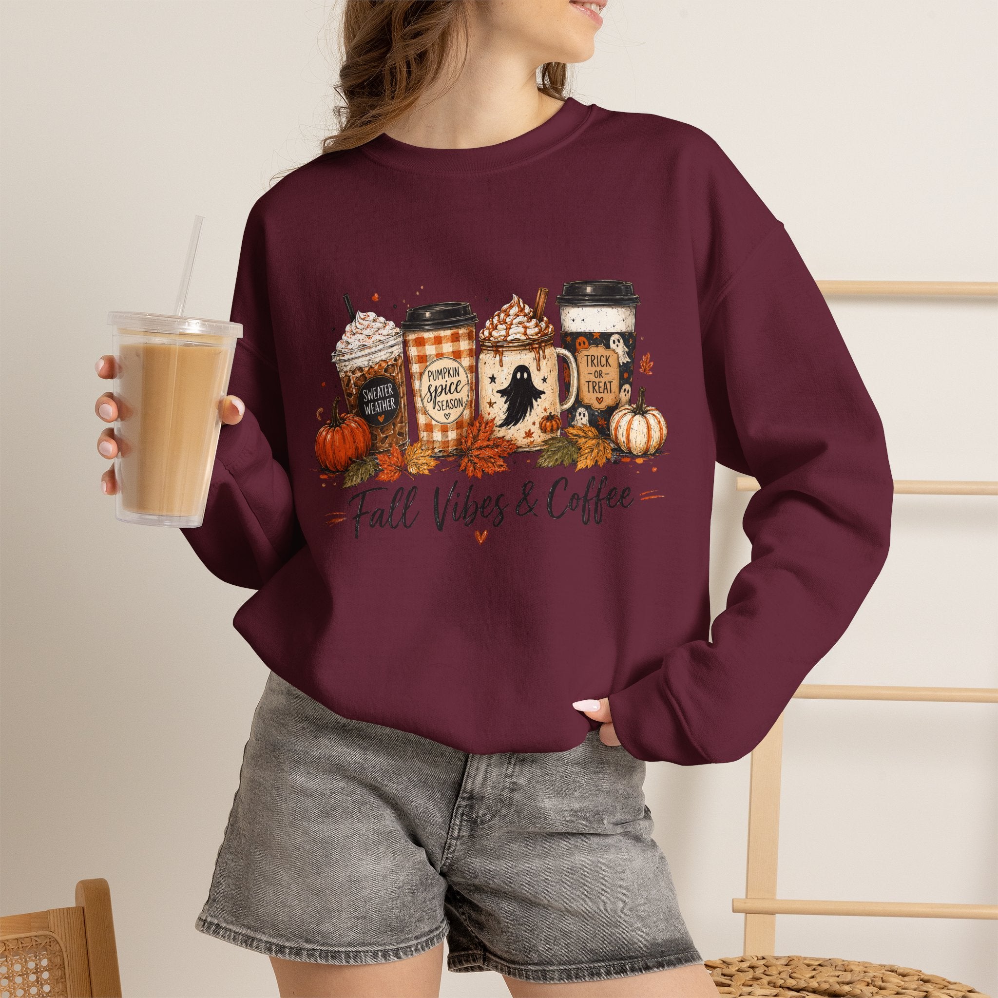 Fall Vibes & Coffee Sweatshirt