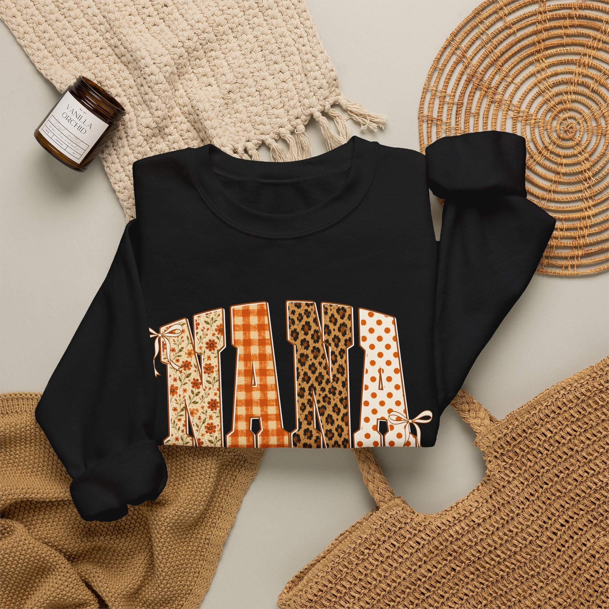 Fall Plaid Pumpkin Crewneck Sweatshirt