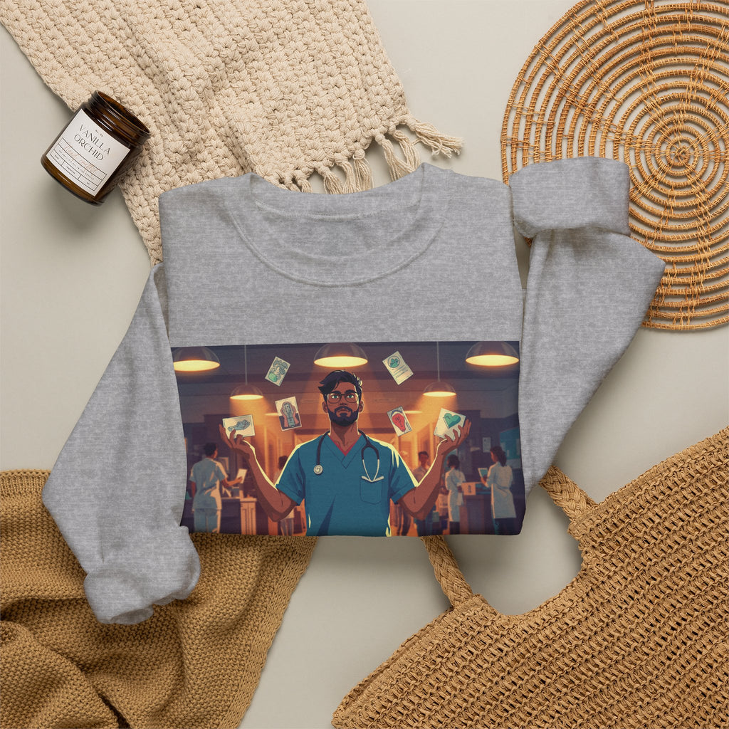 ER Doctor Crewneck Sweatshirt — Proud Medical Staff Graphic Pullover