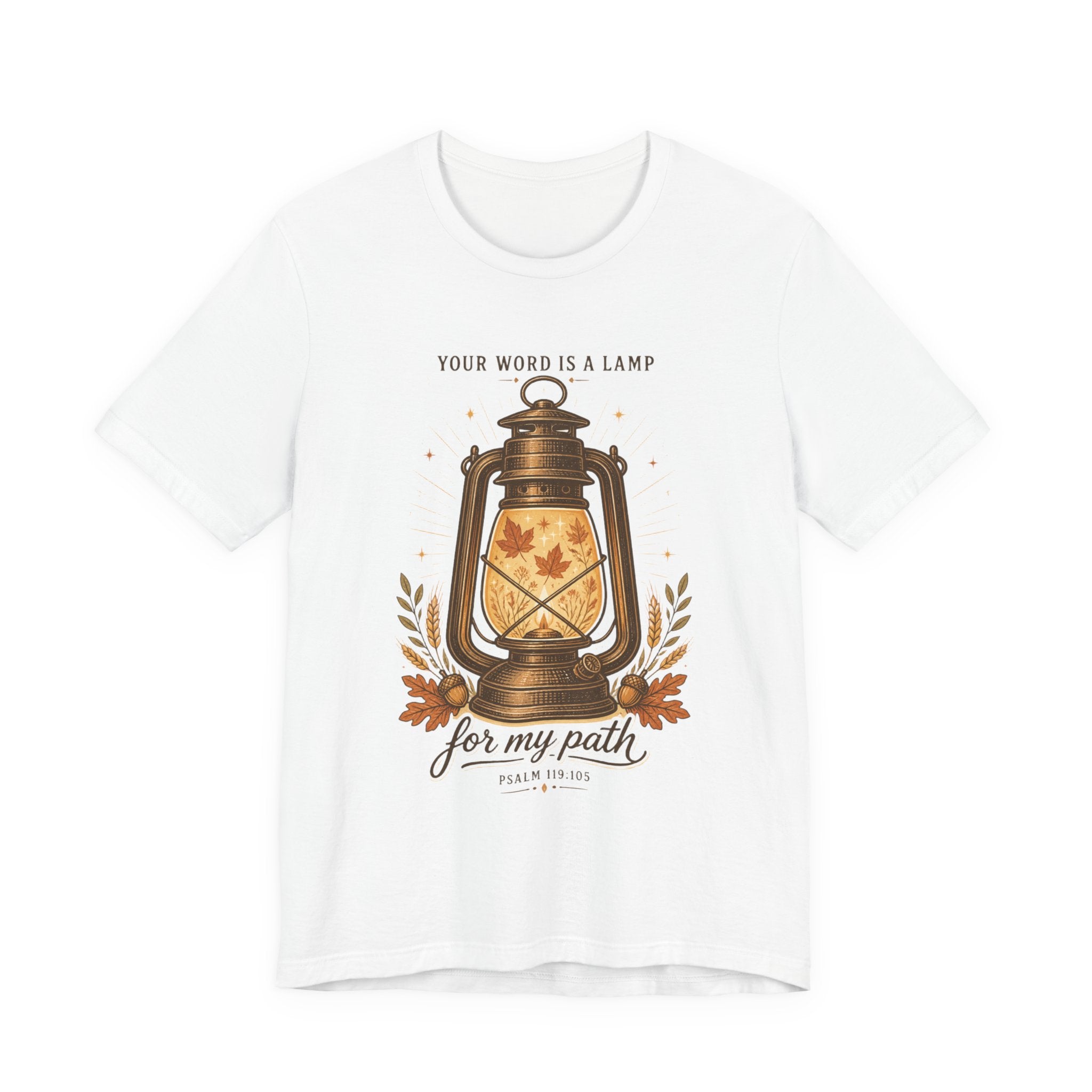Your Word Is a Lamp Tee | Christian Autumn, Fall Scripture Lantern Design
