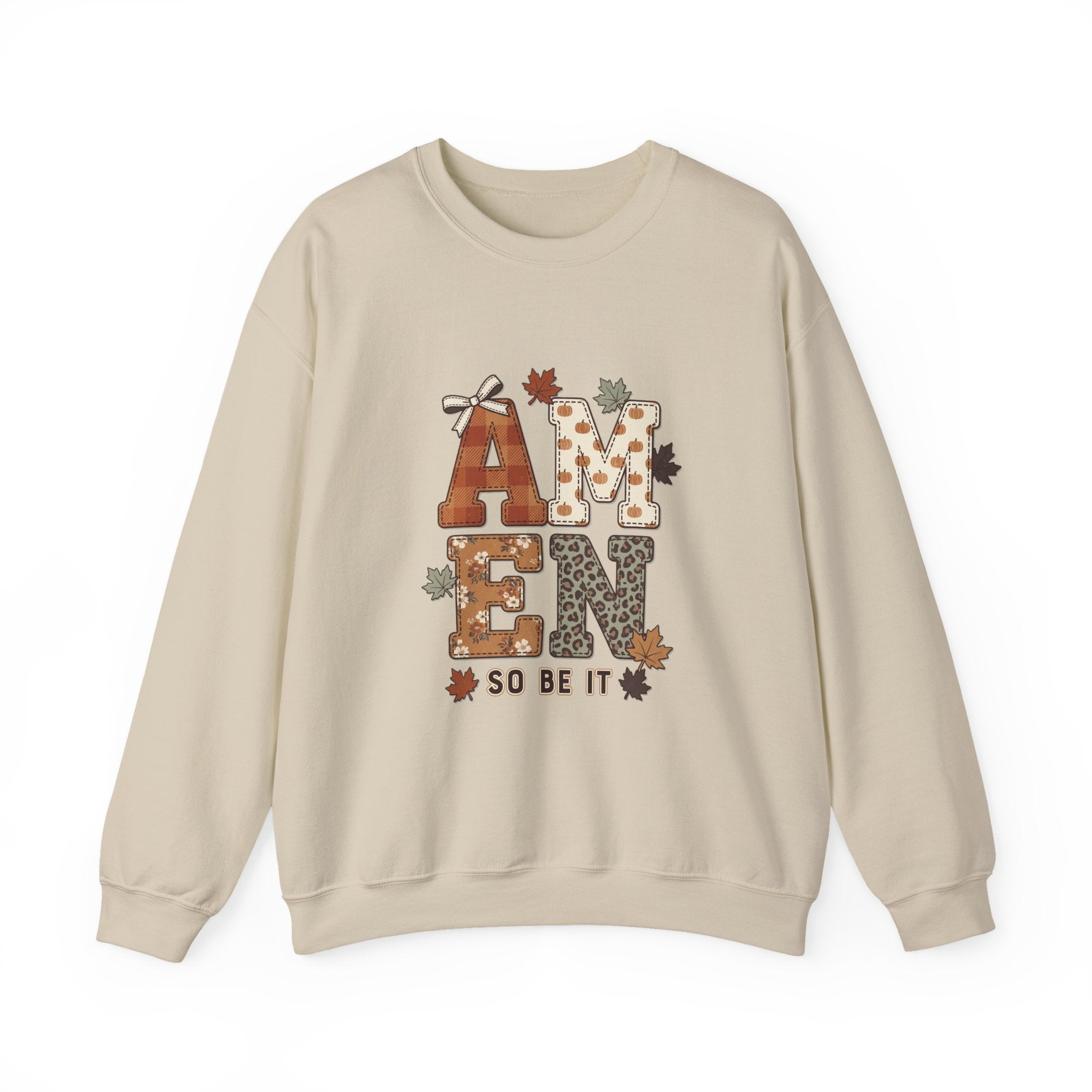 Amen So Be It Sweatshirt | Christian Autumn, Fall Leaves & Pumpkins