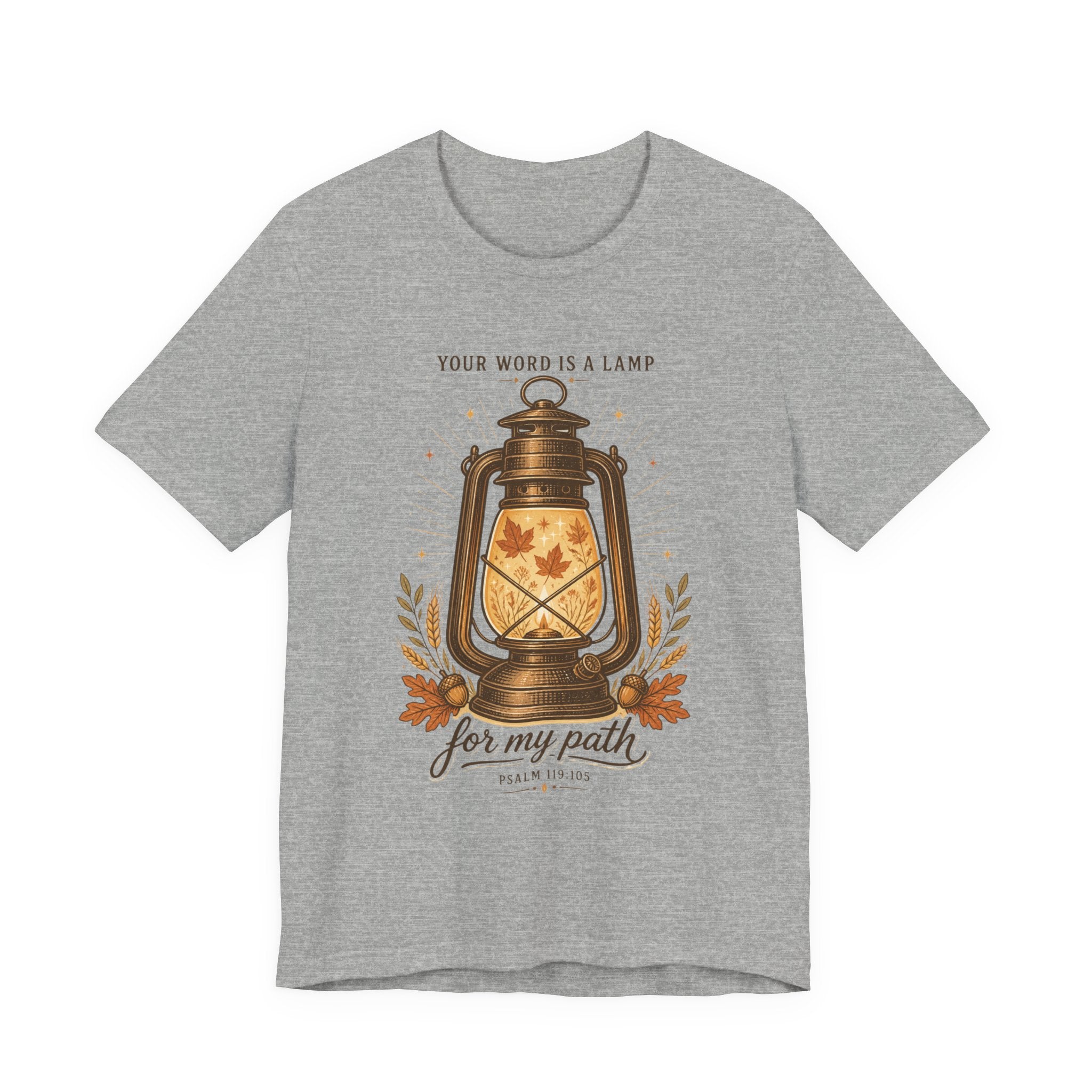 Your Word Is a Lamp Tee | Christian Autumn, Fall Scripture Lantern Design