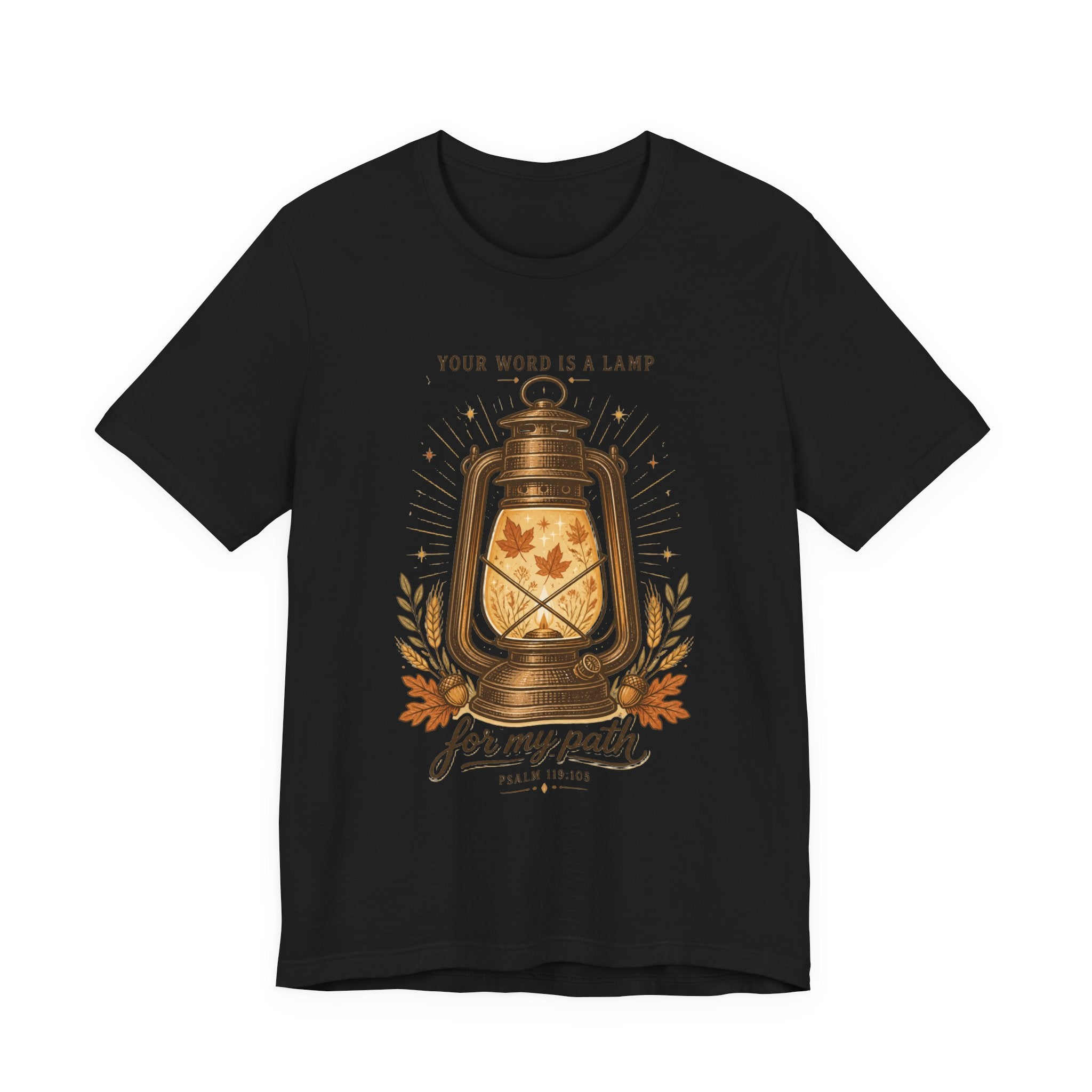 Your Word Is a Lamp Tee | Christian Autumn, Fall Scripture Lantern Design