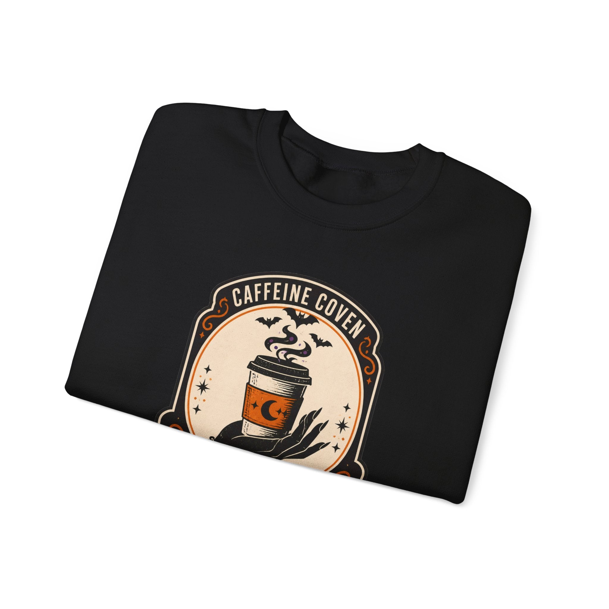 Momster Caffeine Coven Crewneck Sweatshirt | Halloween mom graphic
