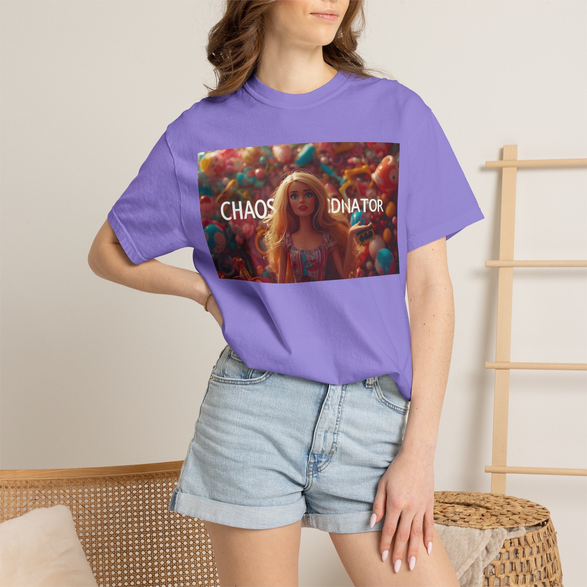 Chaos Coordinator Graphic T-Shirt — Barbie-Inspired Pop Art Tee