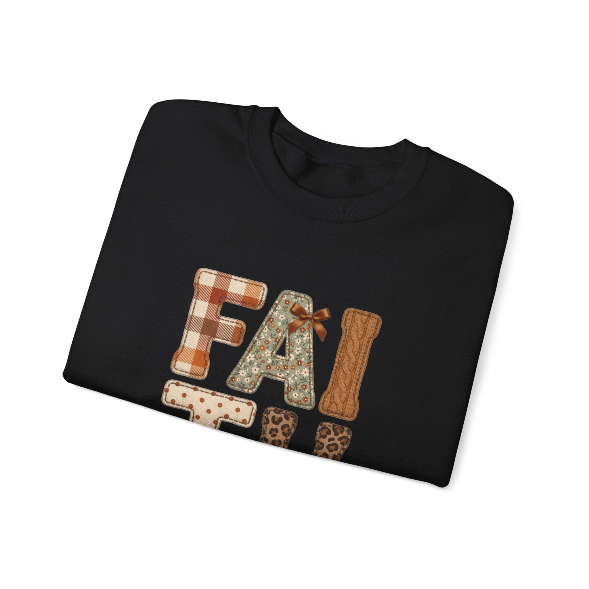 Faith Walk by Faith Sweatshirt | Christian Autumn, Fall Leaves & Plaid