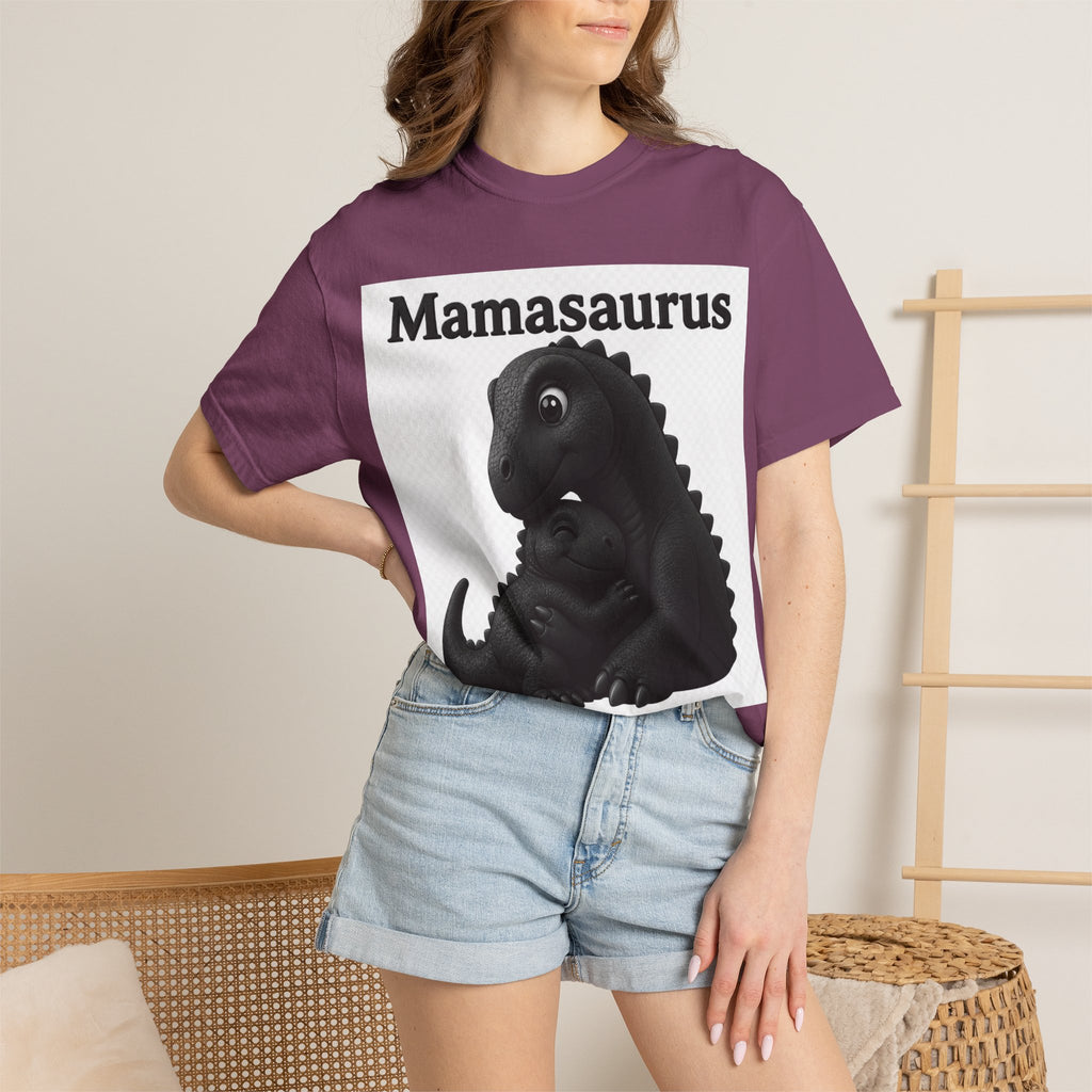 Mamasaurus T-Shirt — Cute Mama Dinosaur Graphic Tee for Mother's Day