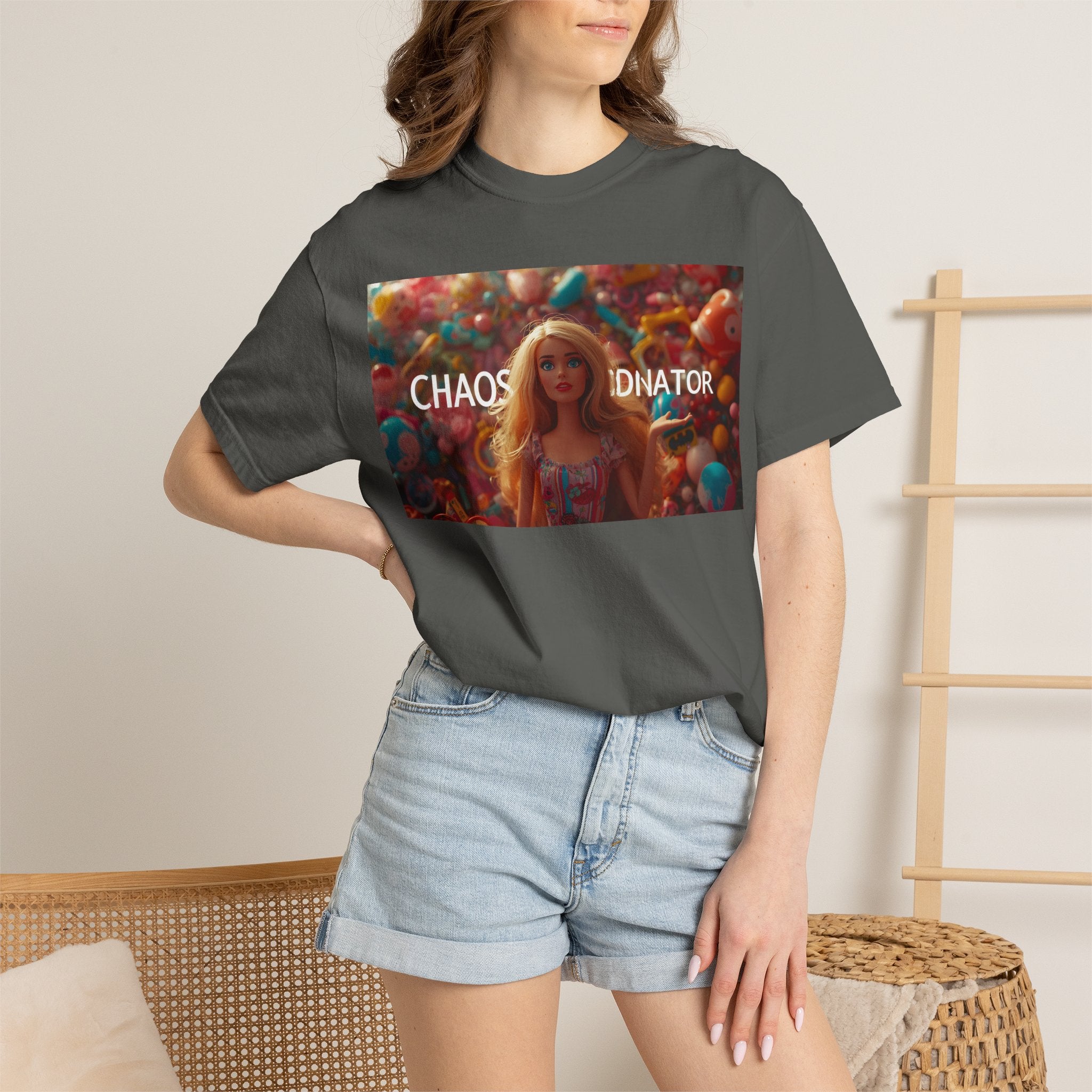 Chaos Coordinator Graphic T-Shirt — Barbie-Inspired Pop Art Tee